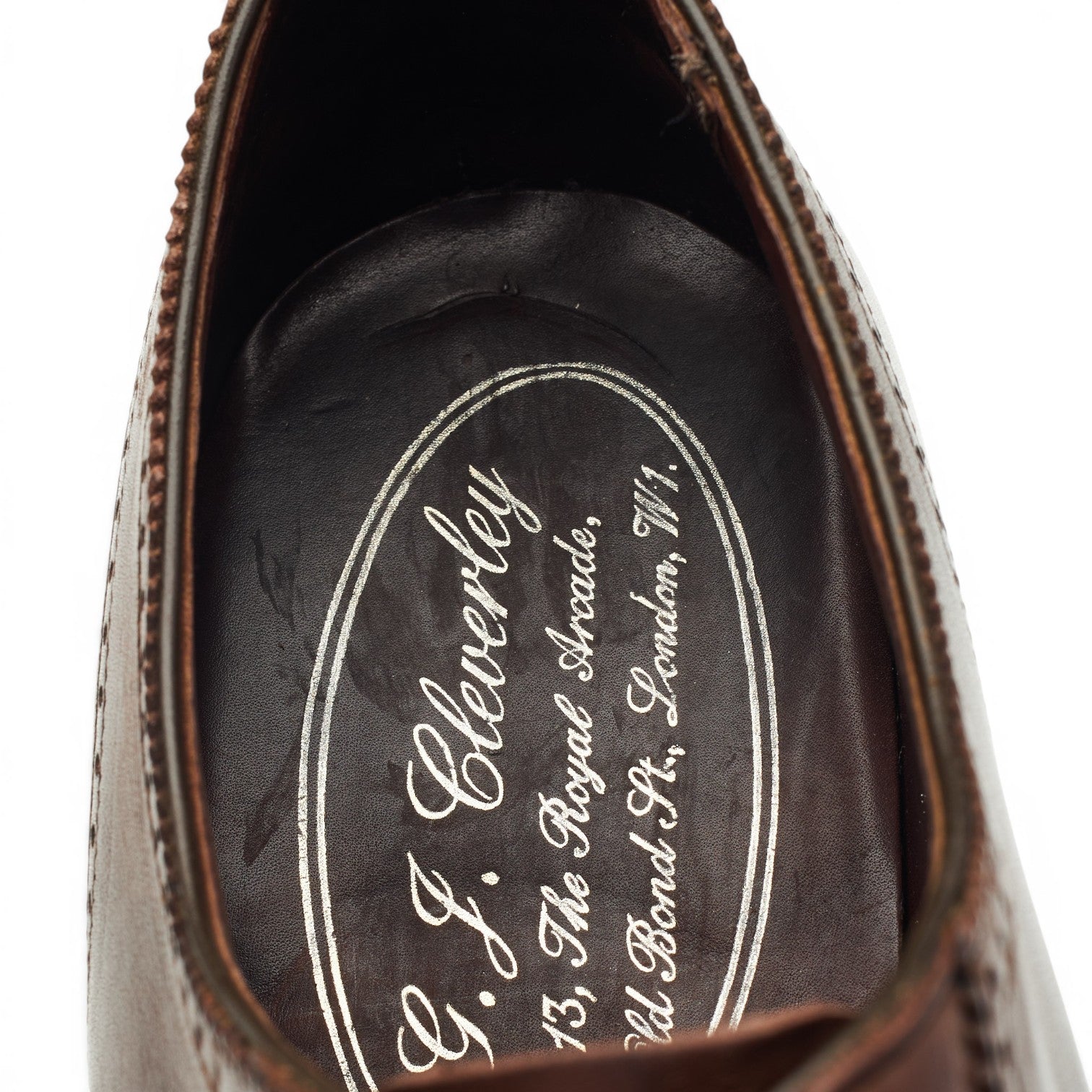 George Cleverley oxford brogues cuir marron UK 7
