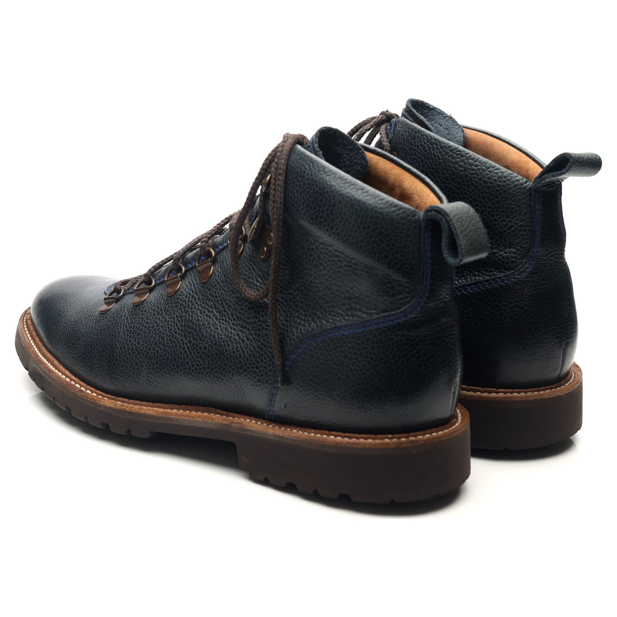 Barker Glencoe boots cuir bleu marine pointure UK 9,5