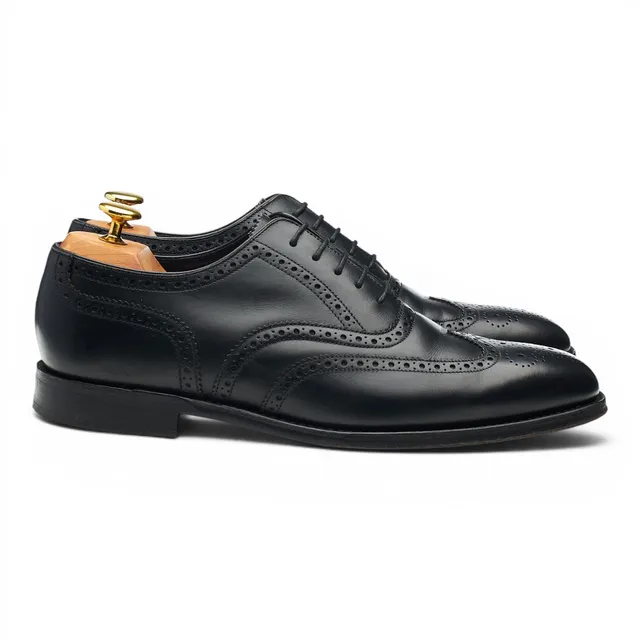 Loake 1880 Buckingham richelieu cuir noir UK 7.5