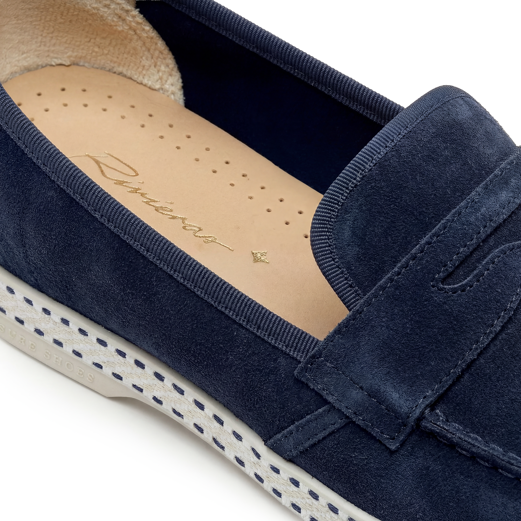 Rivieras Classic 1624 mocassin cuir marine confort