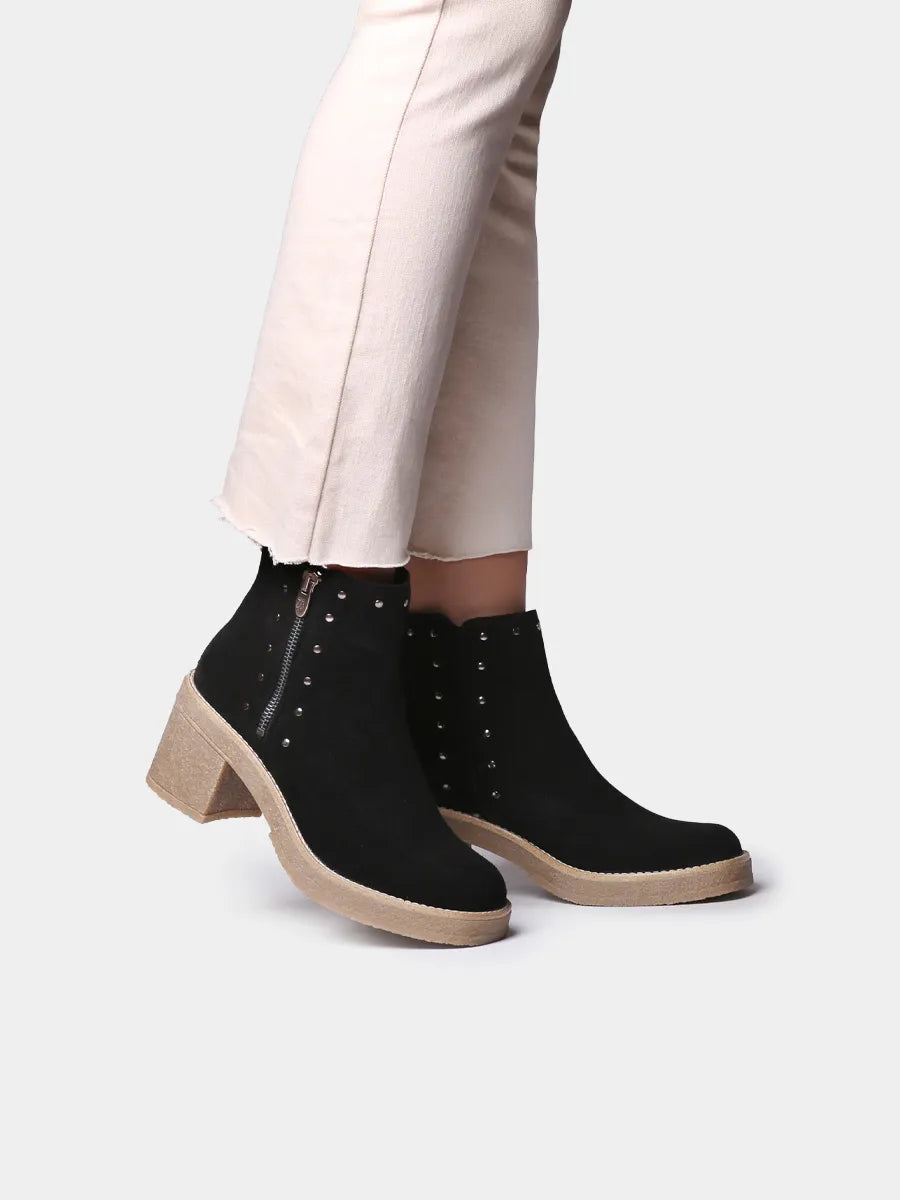 Toni Pons Pau-SY bottine femme cuir clous talon 7 cm