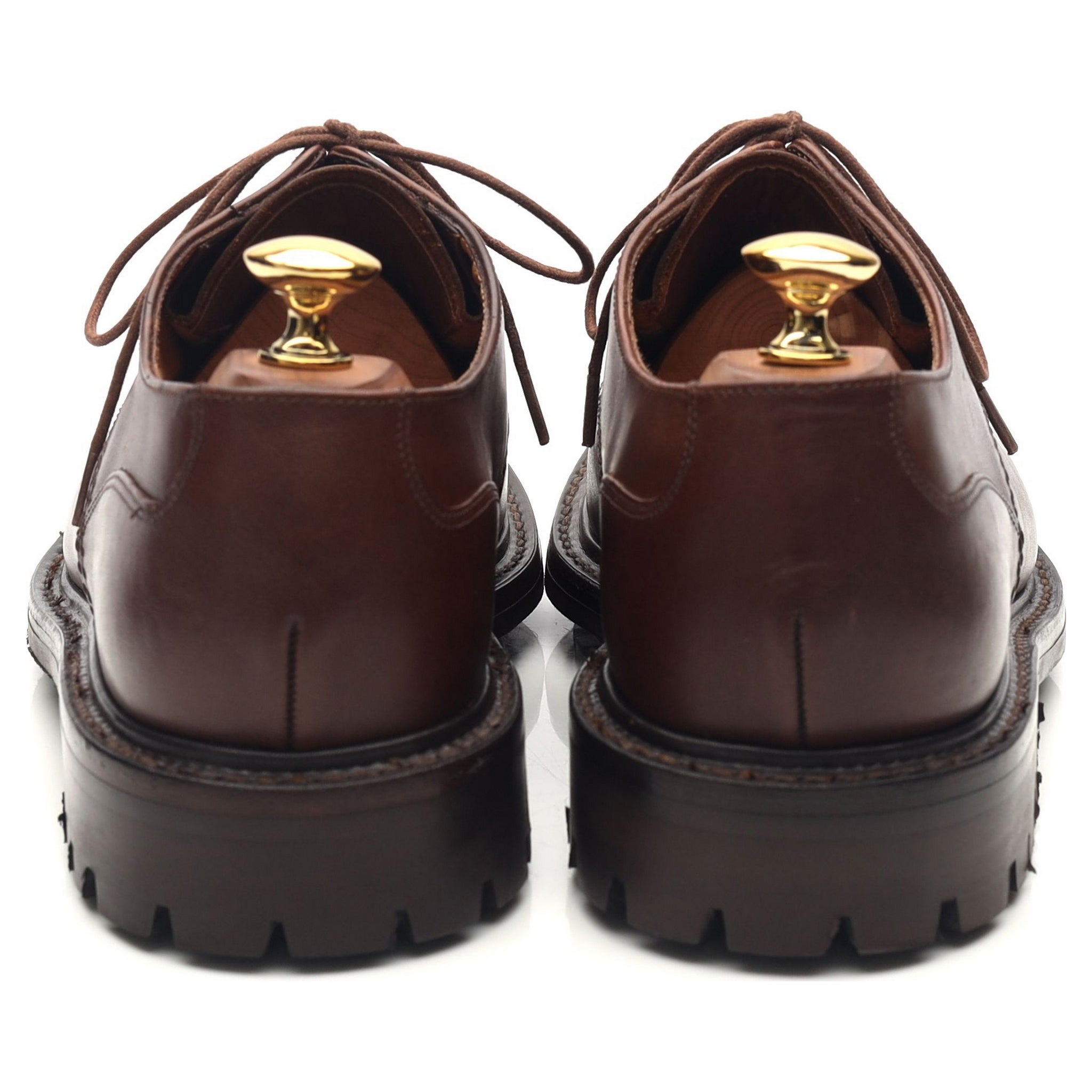Loake Epsom derbies cuir ciré marron 6,5 UK
