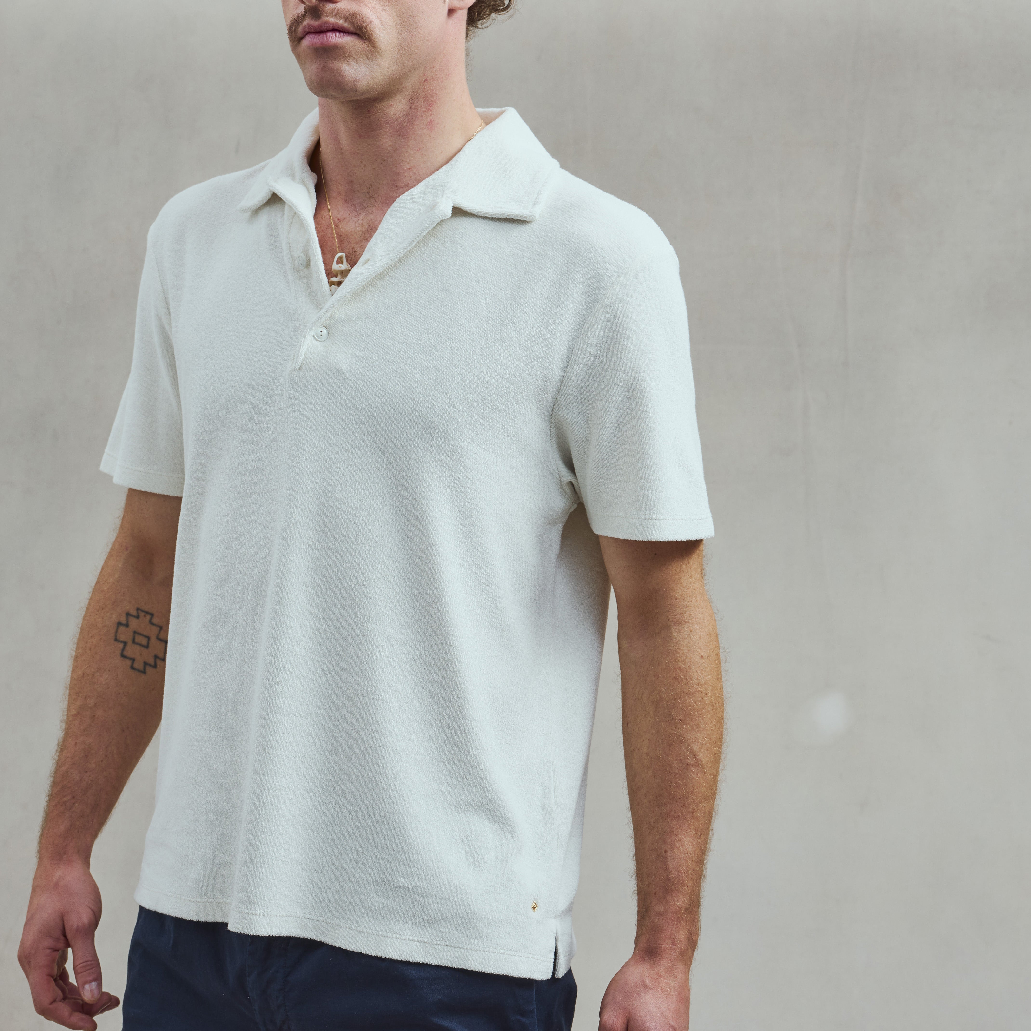 Rivieras Polo Éponge PS02 écru coton