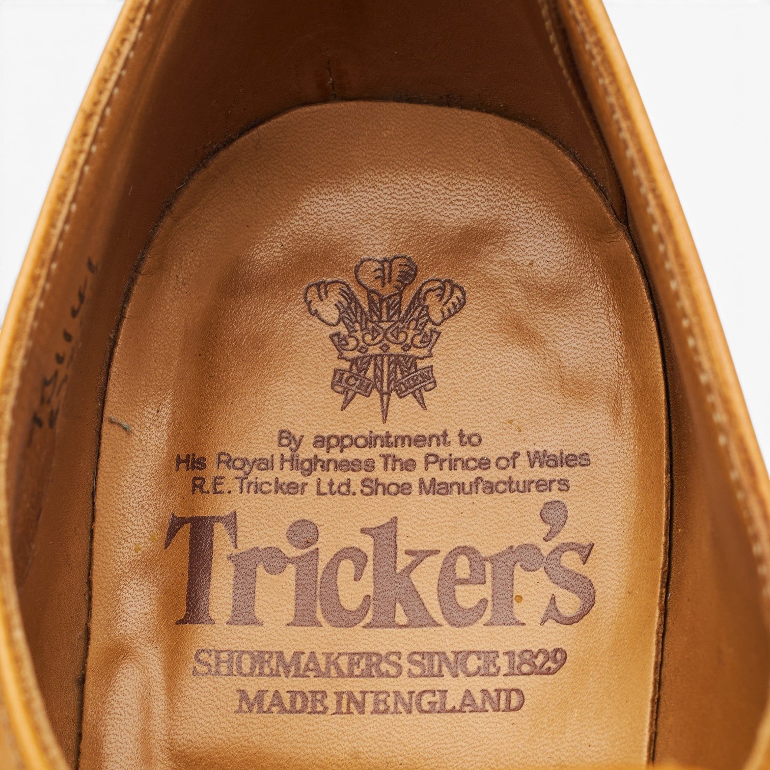 Tricker's double monks cuir marron UK 8 boucles