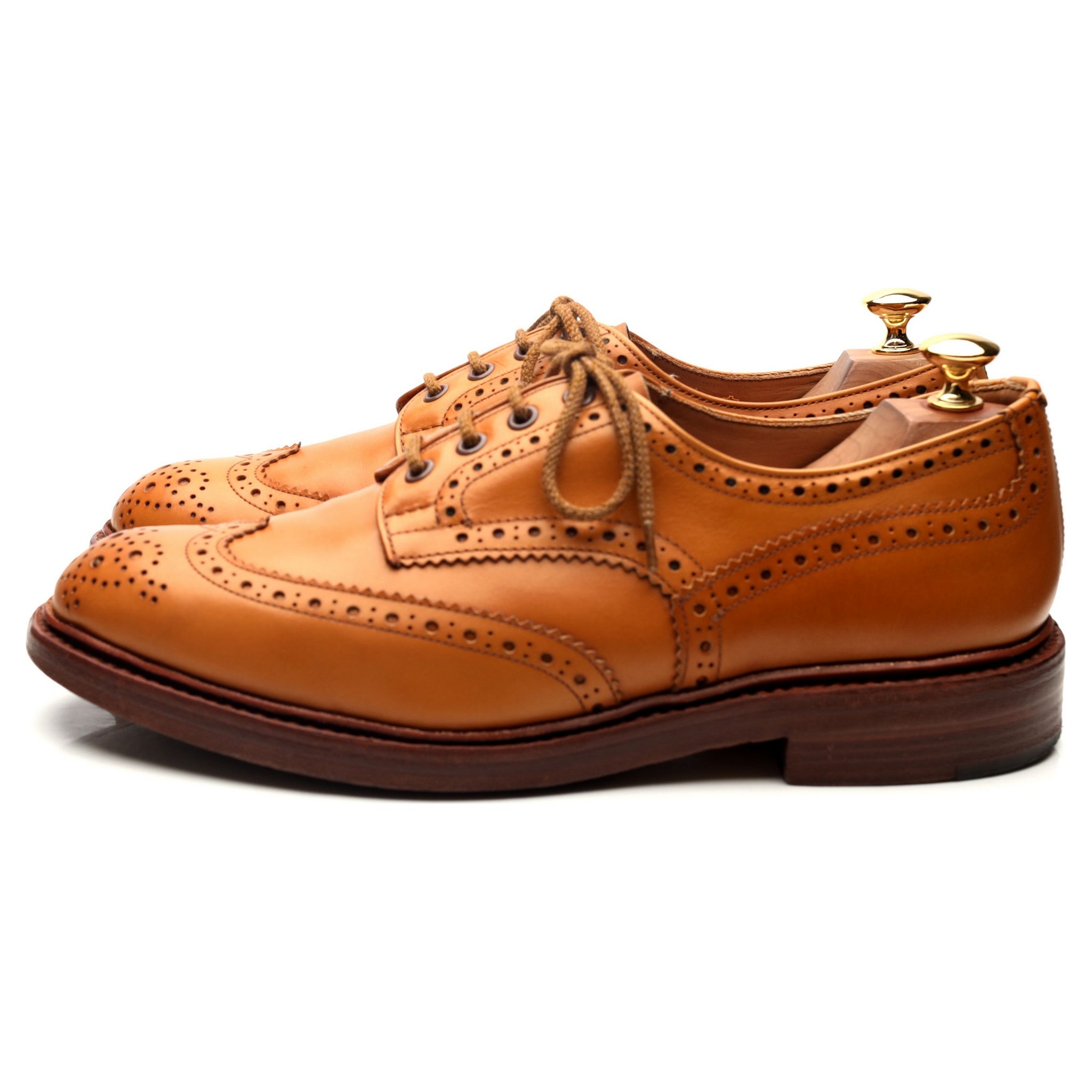 Tricker's Bourton derby cuir camel pointure UK 9.5