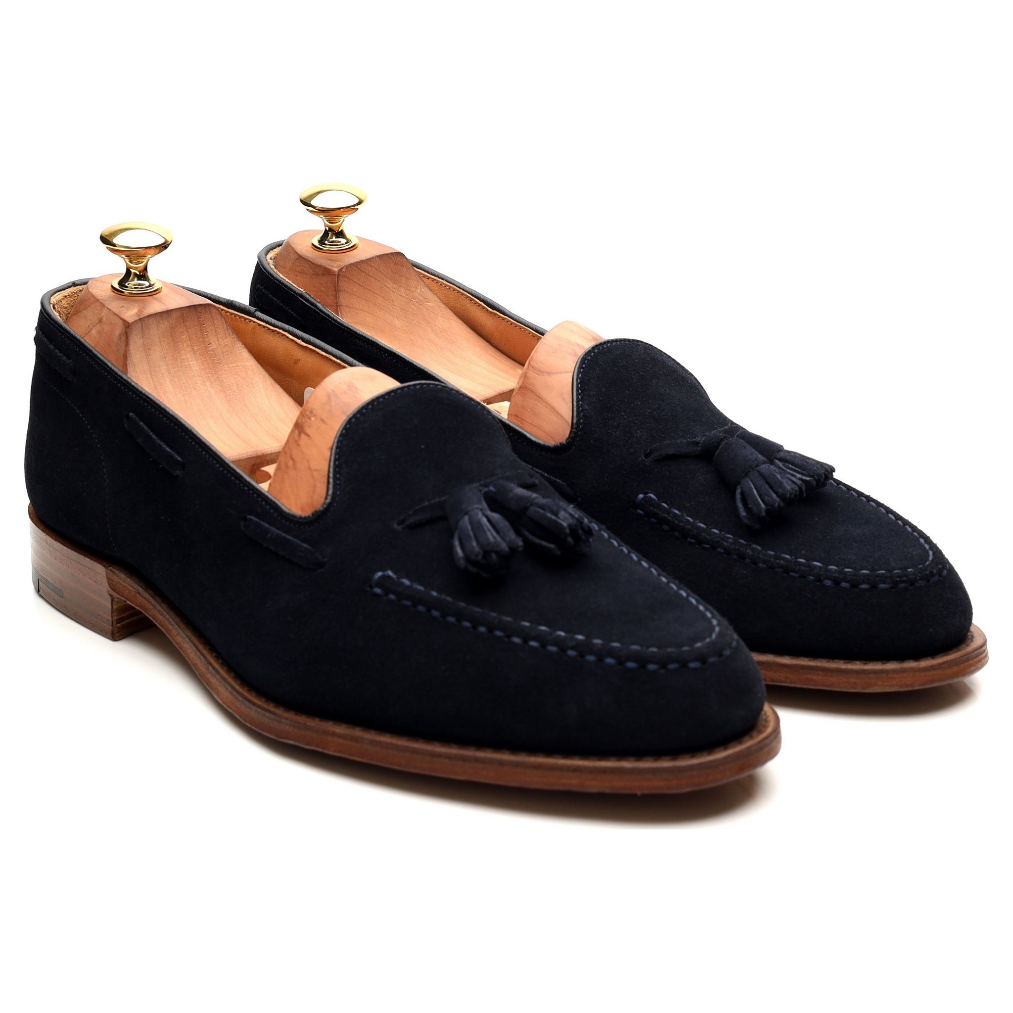 Church's Fosbury mocassin daim bleu marine 10 UK