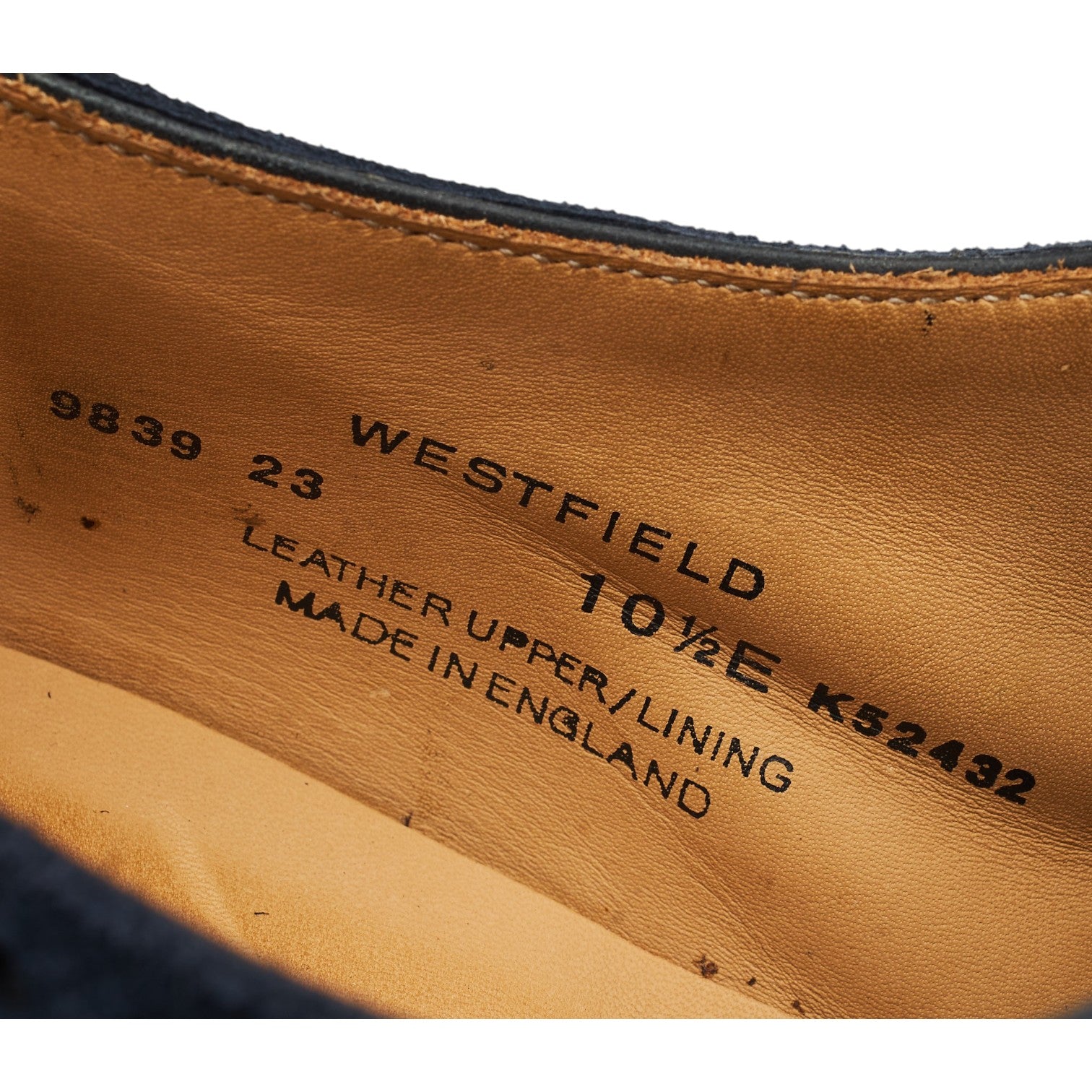 Crockett & Jones Westfield richelieu daim bleu 10,5 UK