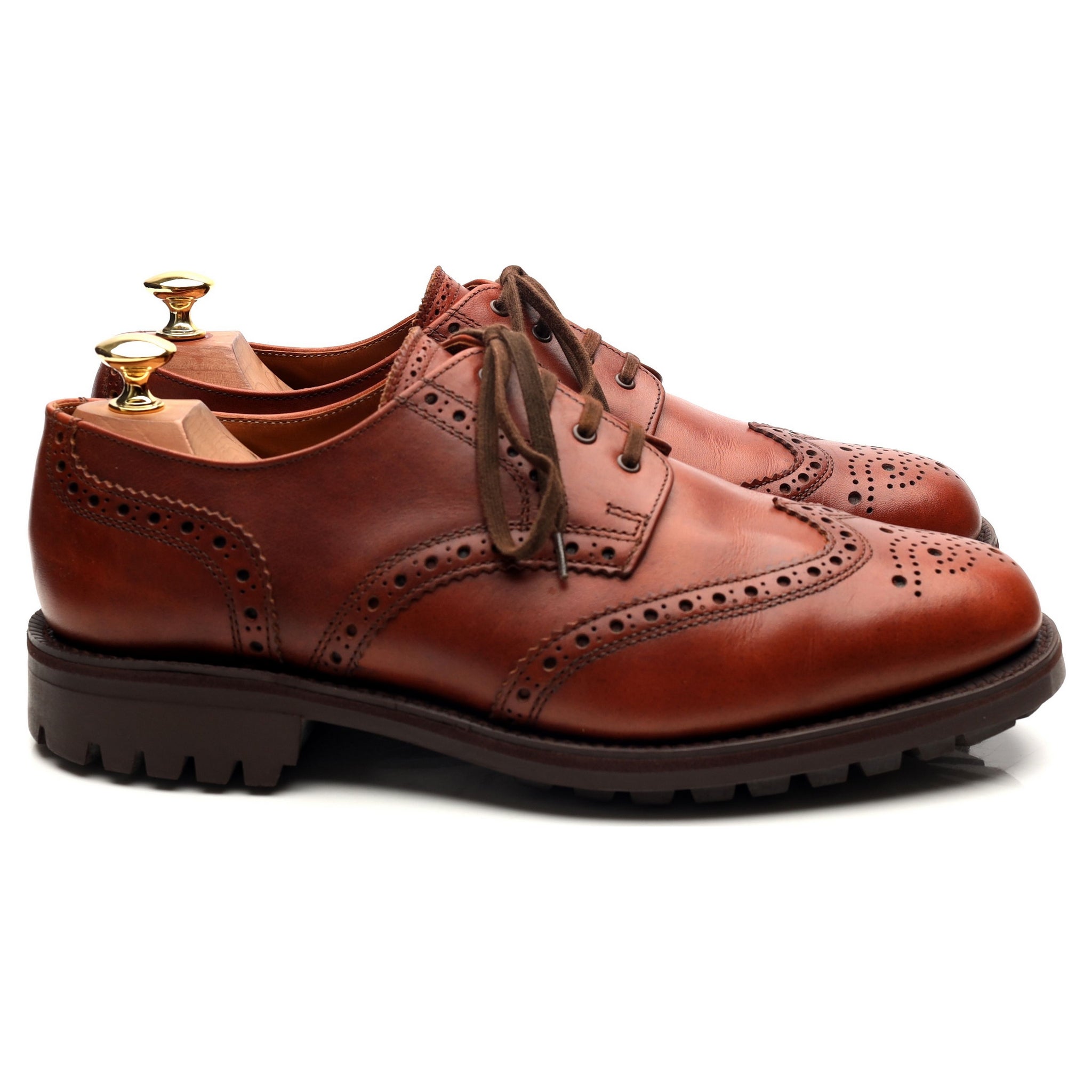 Cartmells Greasy derbys cuir marron UK 9