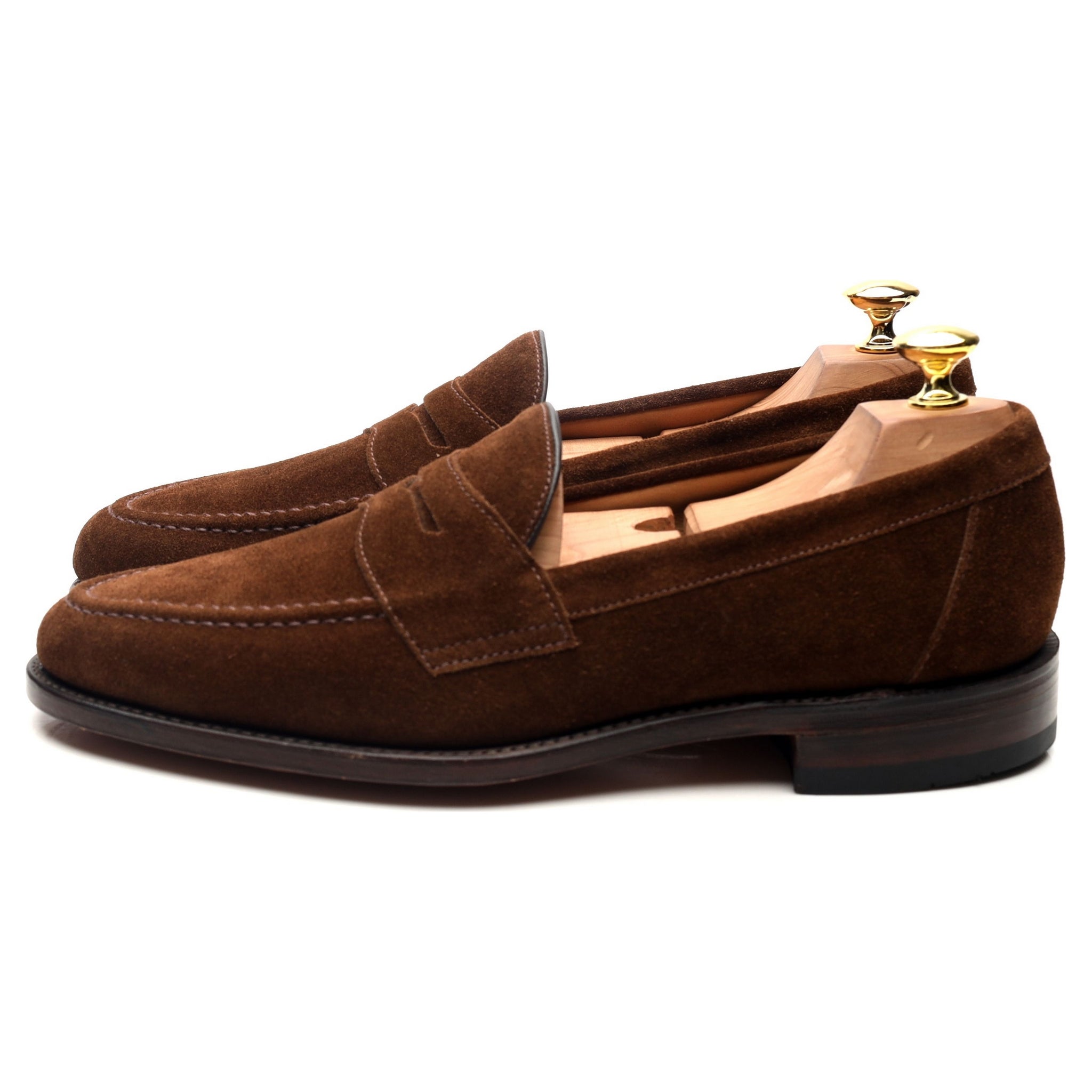 Loake Imperial mocassin daim marron UK 8