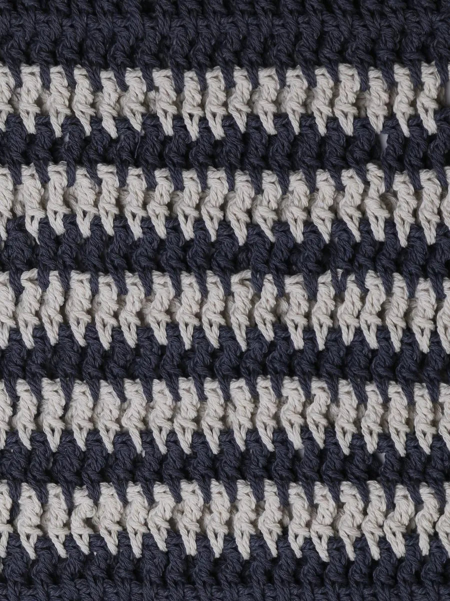 Toni Pons Goia sac crochet vegan marine-écru
