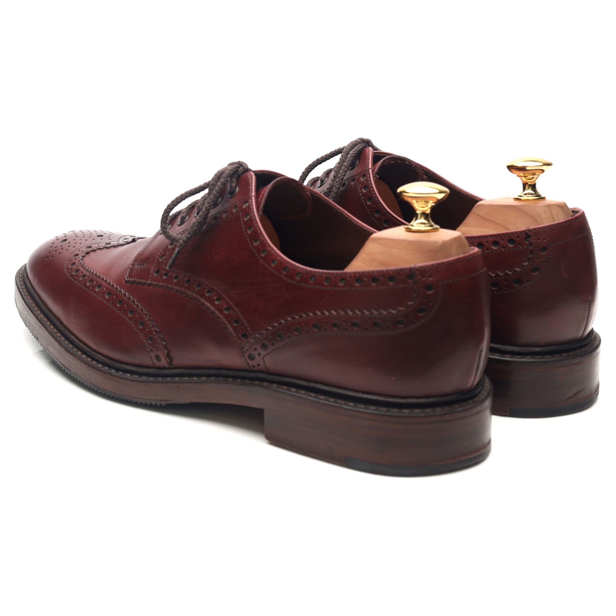 Loake 1880 Chester 2 derby cuir bordeaux UK 10