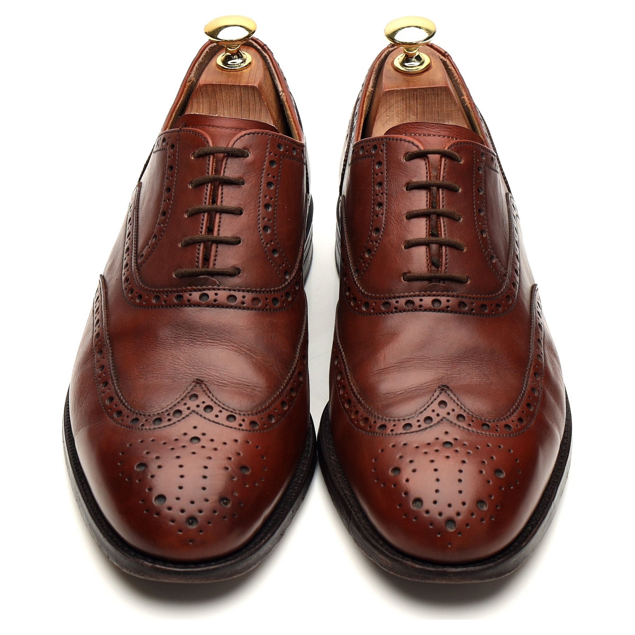 Barker 682326 oxford brogue cuir marron clair UK 8