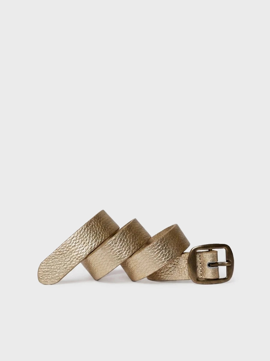 Toni Pons Nona ceinture cuir fine boucle bronze