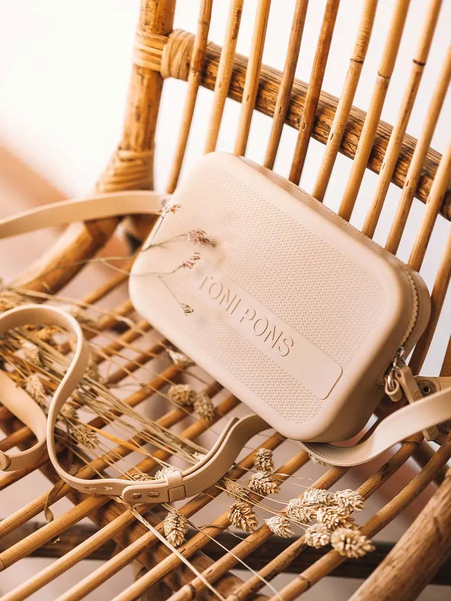 Toni Pons Ginger sac bandoulière caoutchouc taupe imperméable