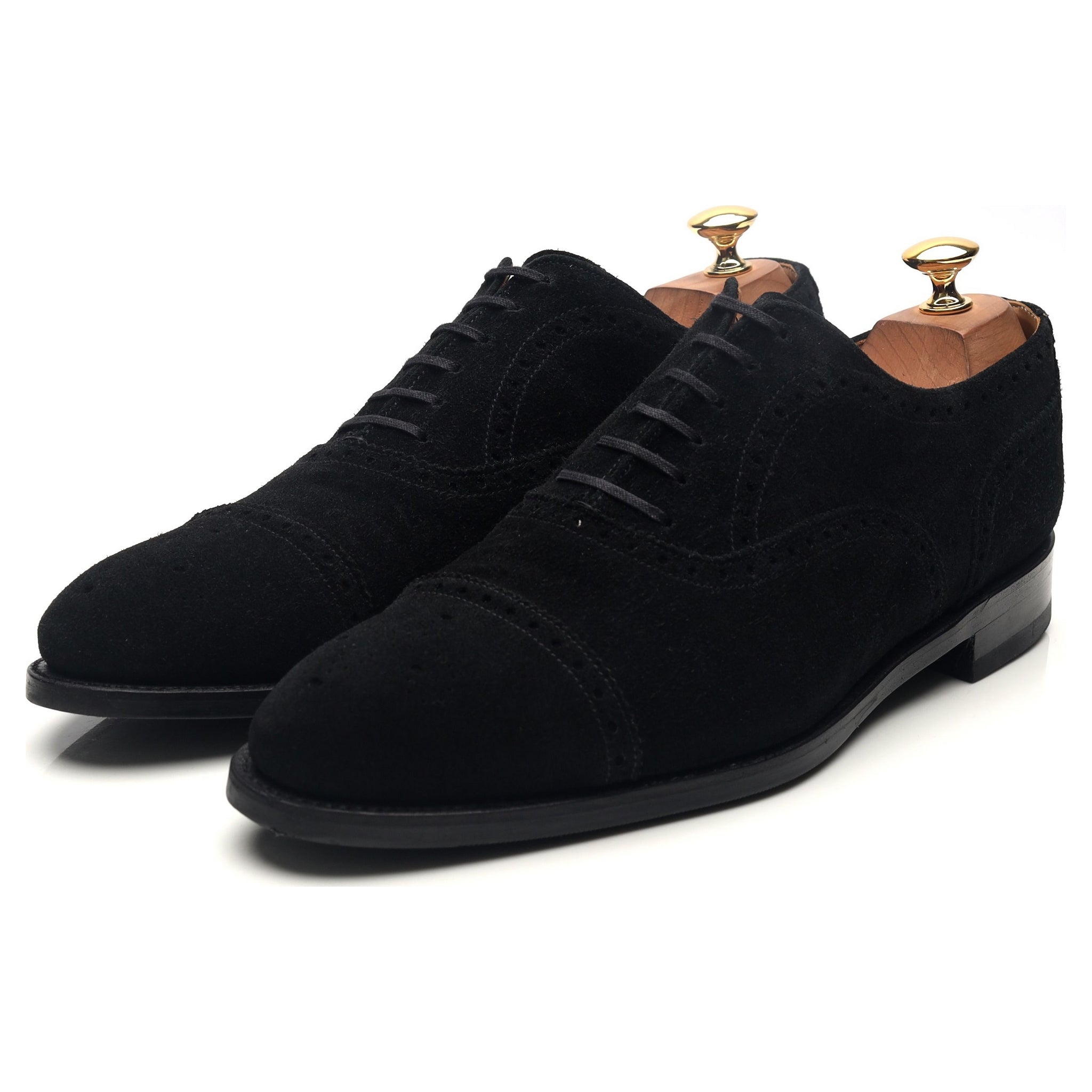 J.FitzPatrick Wenatchee oxford daim noir UK 10