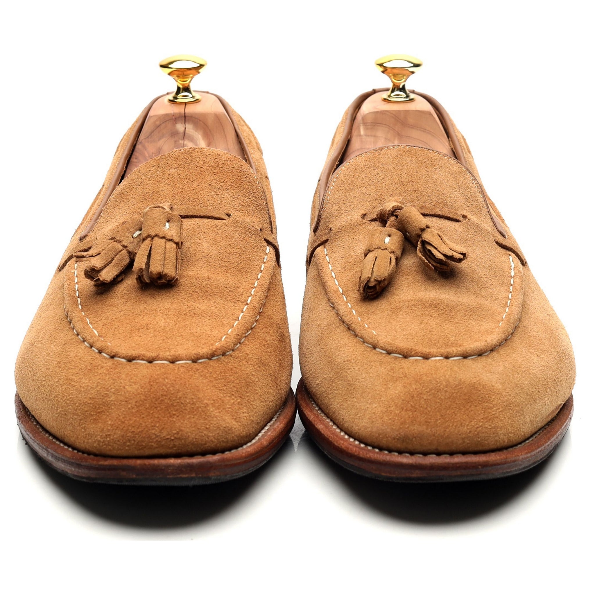 Grenson Scottie mocassins daim sable UK 12