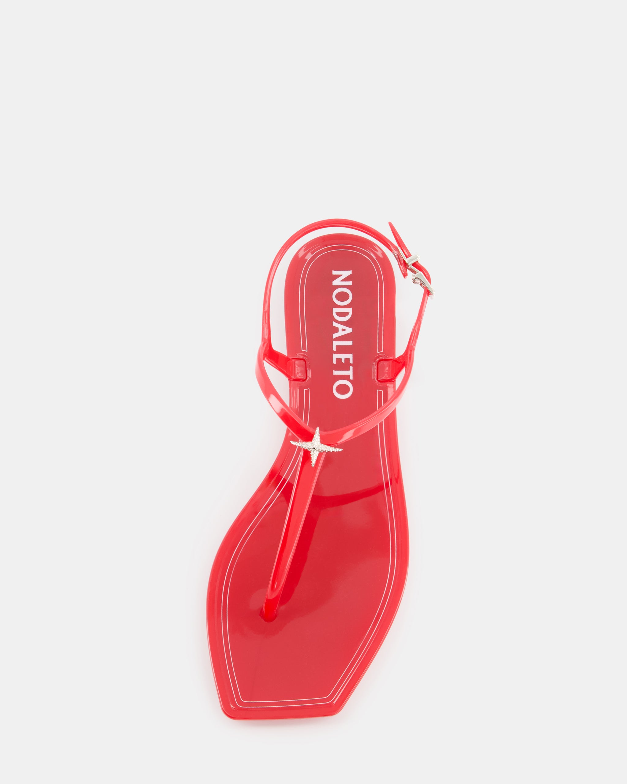 Nodaleto Jelly Nodastar tongs rouges midnight talon plat