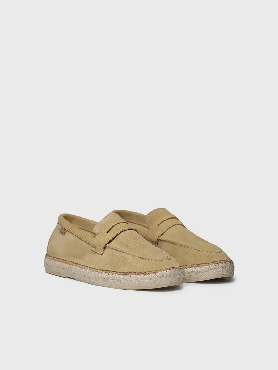 TONI PONS BENET espadrille homme fermée cuir velours