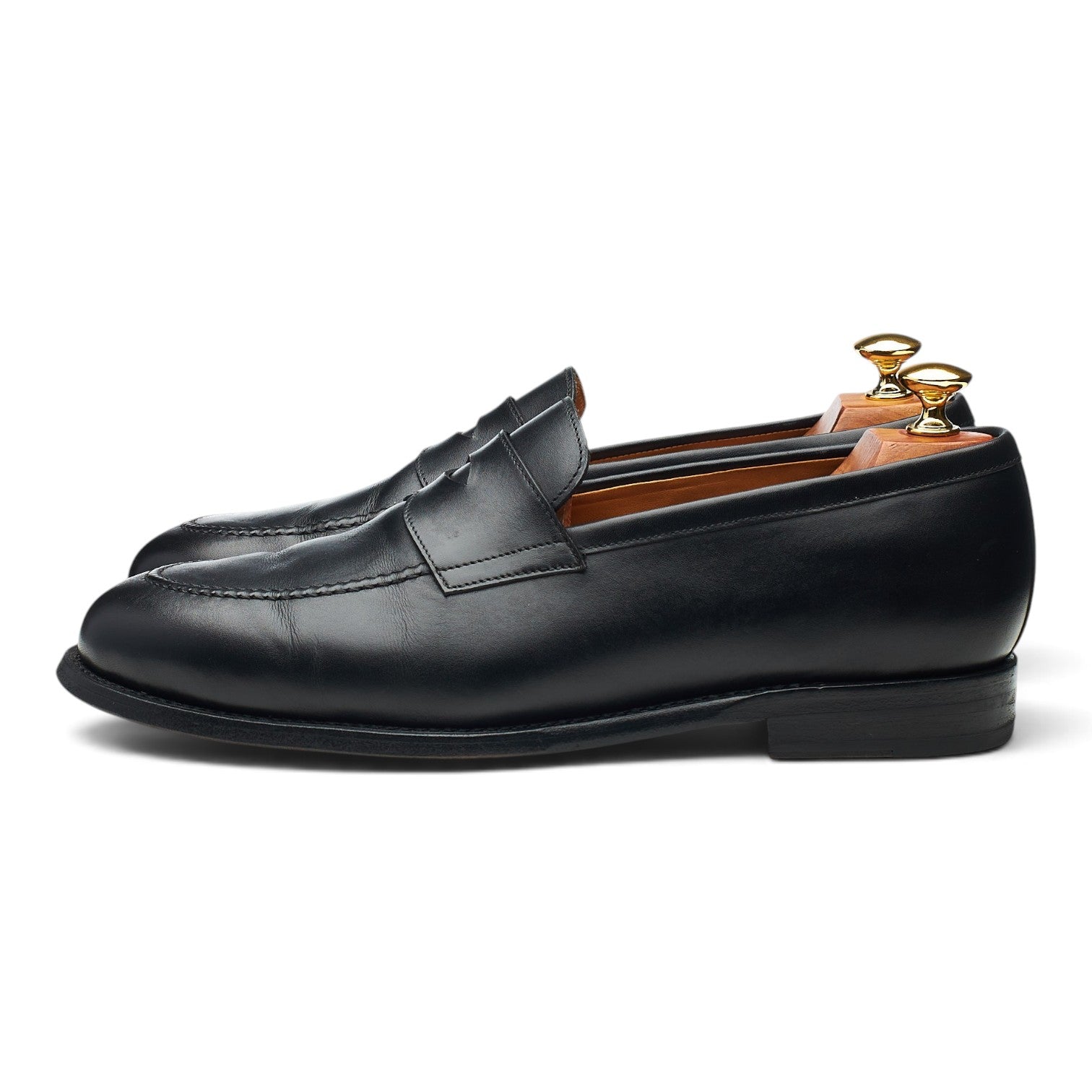 Morjas mocassin cuir noir UK 9 penny
