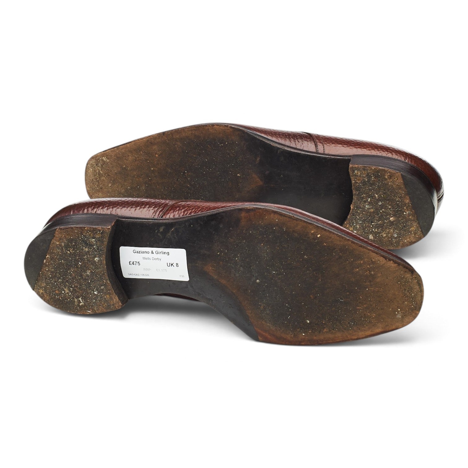 Gaziano & Girling Wells derby cuir marron UK 8
