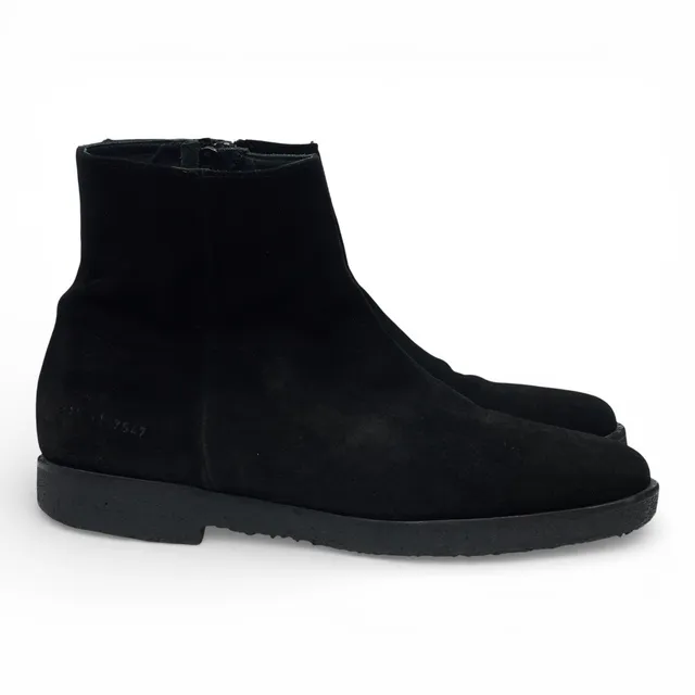 Common Projects boots zip daim noir UK 7