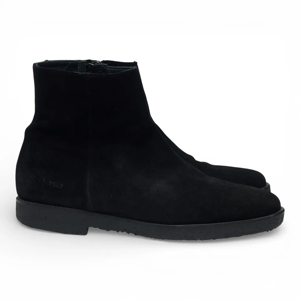 Common Projects boots zip daim noir UK 7
