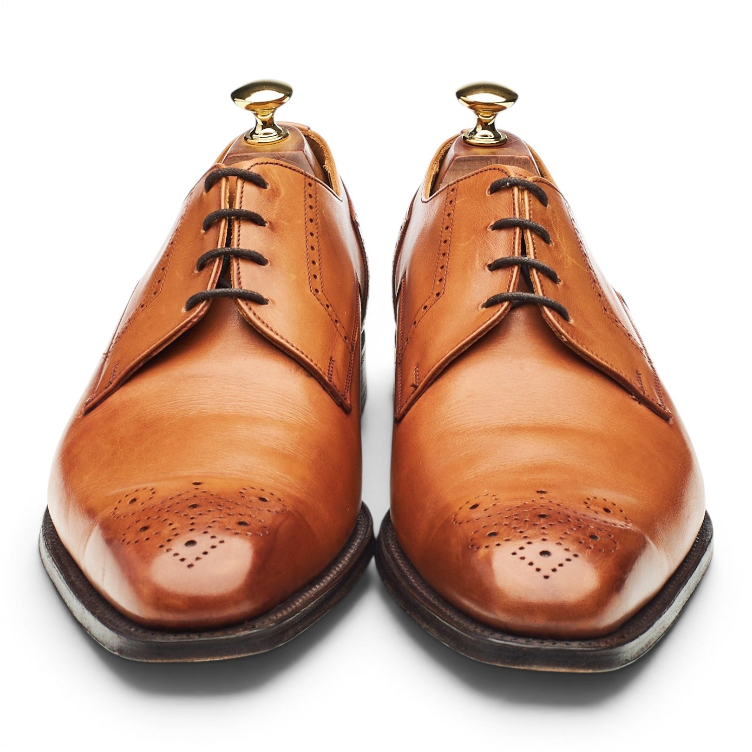 Cheaney Ewan derbies cuir marron clair 9.5 UK