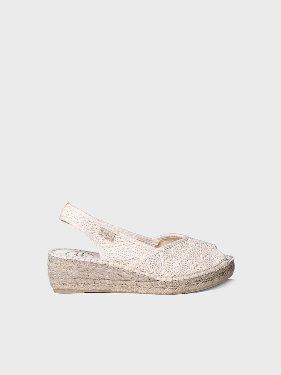 Toni Pons Blanca-AD espadrille compensée vegan écru