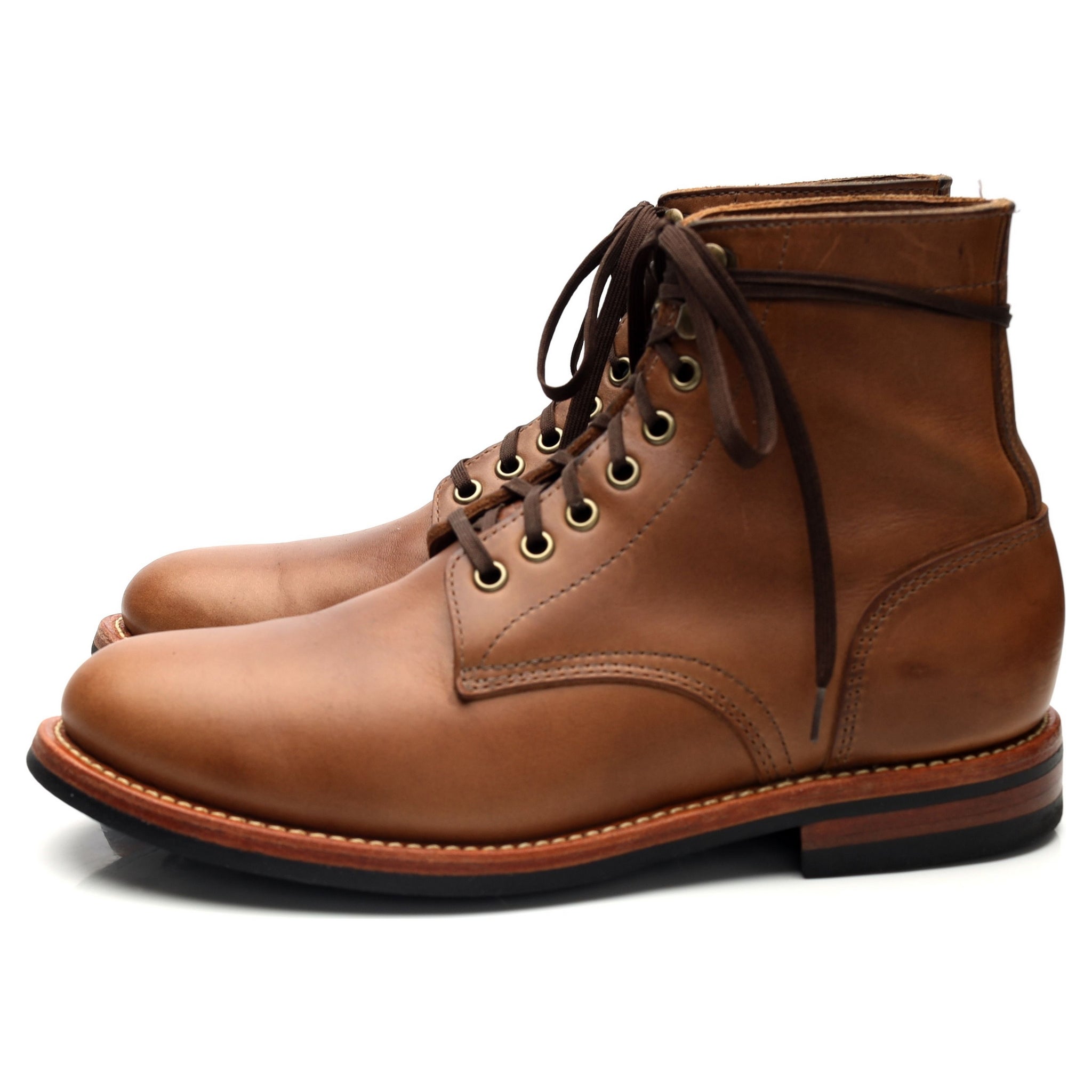 Oak Street Bootmakers Trench boots cuir marron UK 7,5