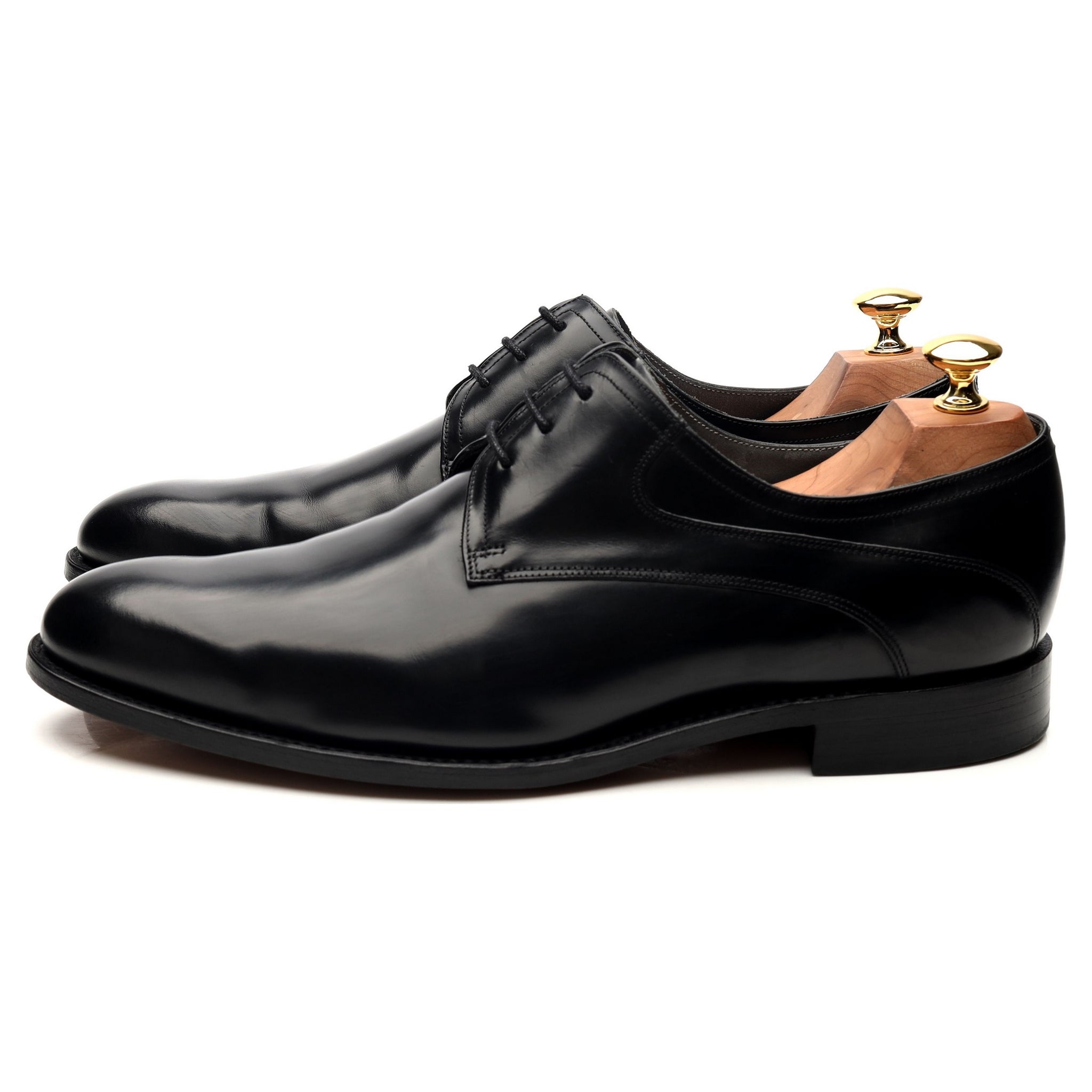 Barker Wickham derbies cuir noir brillant UK 9 G