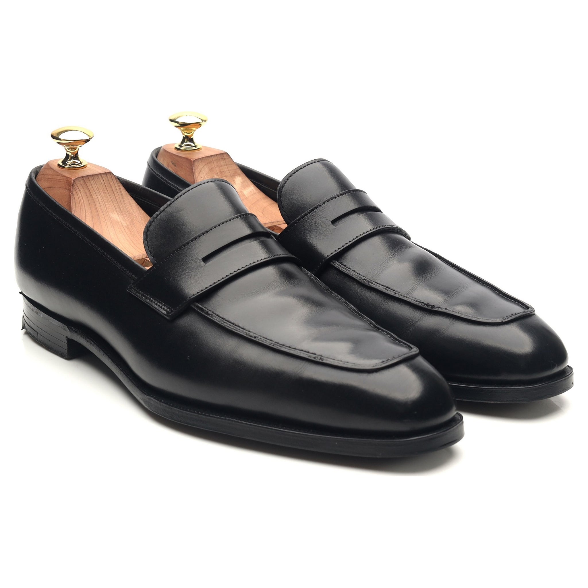 Crockett & Jones Marston mocassins cuir noir UK 8