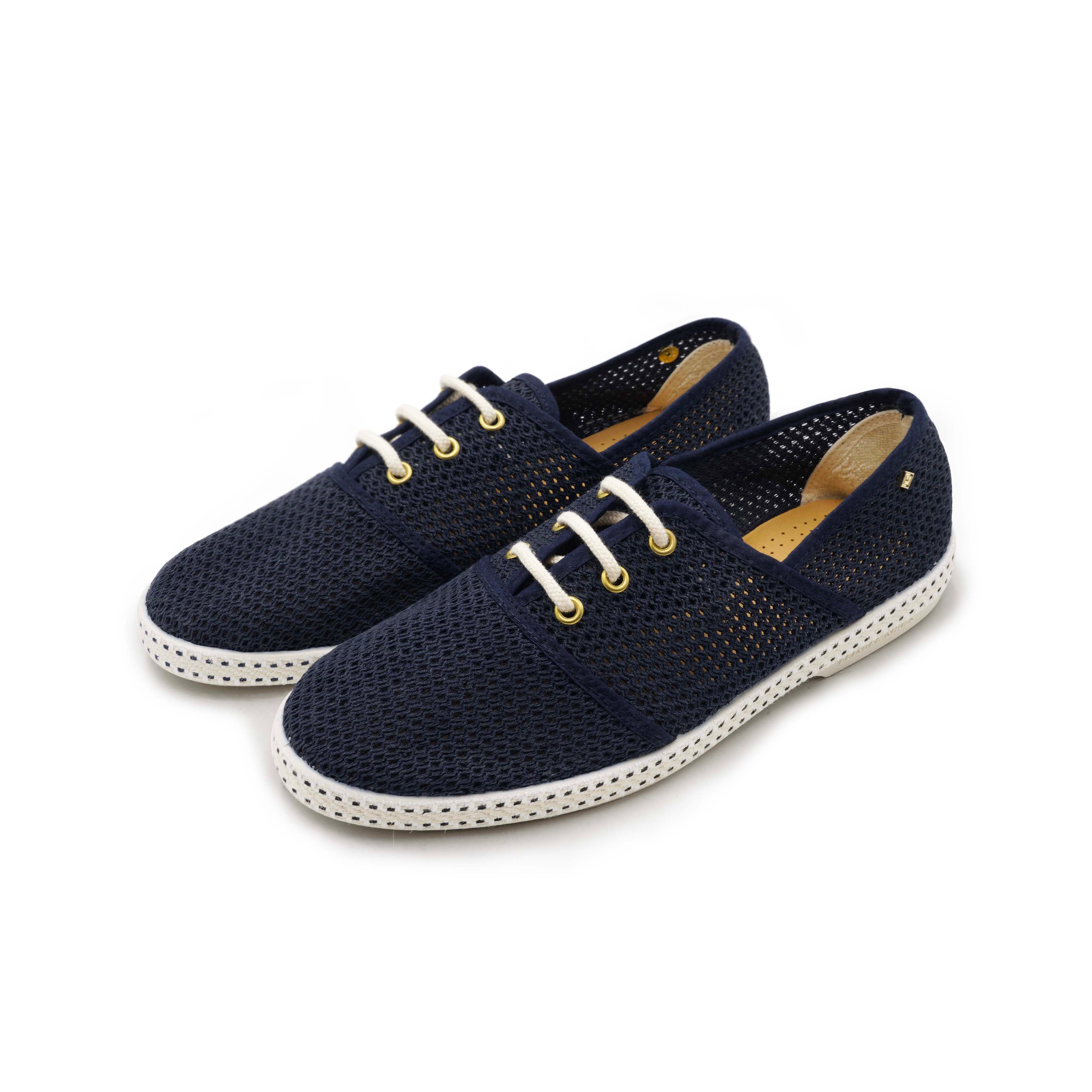 Rivieras Lacets Filet Marine espadrilles mesh