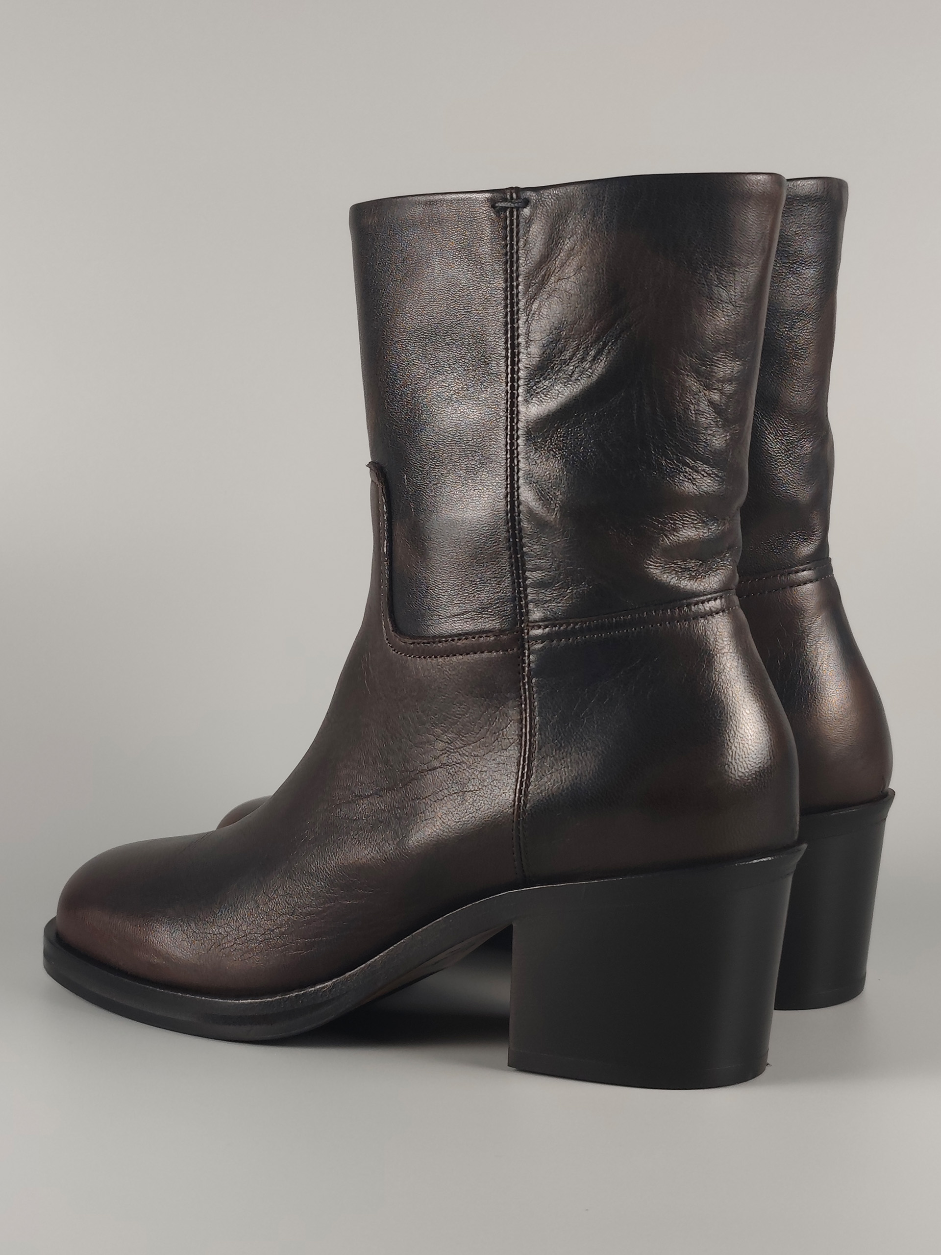 Lorena Paggi Military bottine cuir militaire