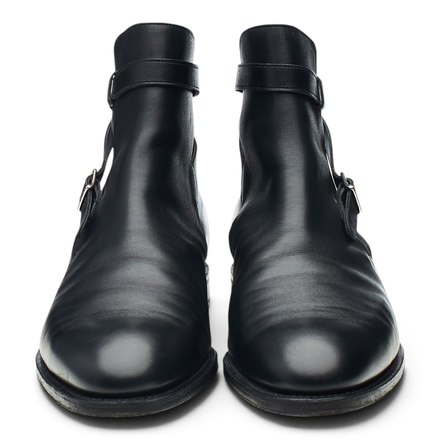John Lobb Abbot bottes cuir noir pointure UK 8