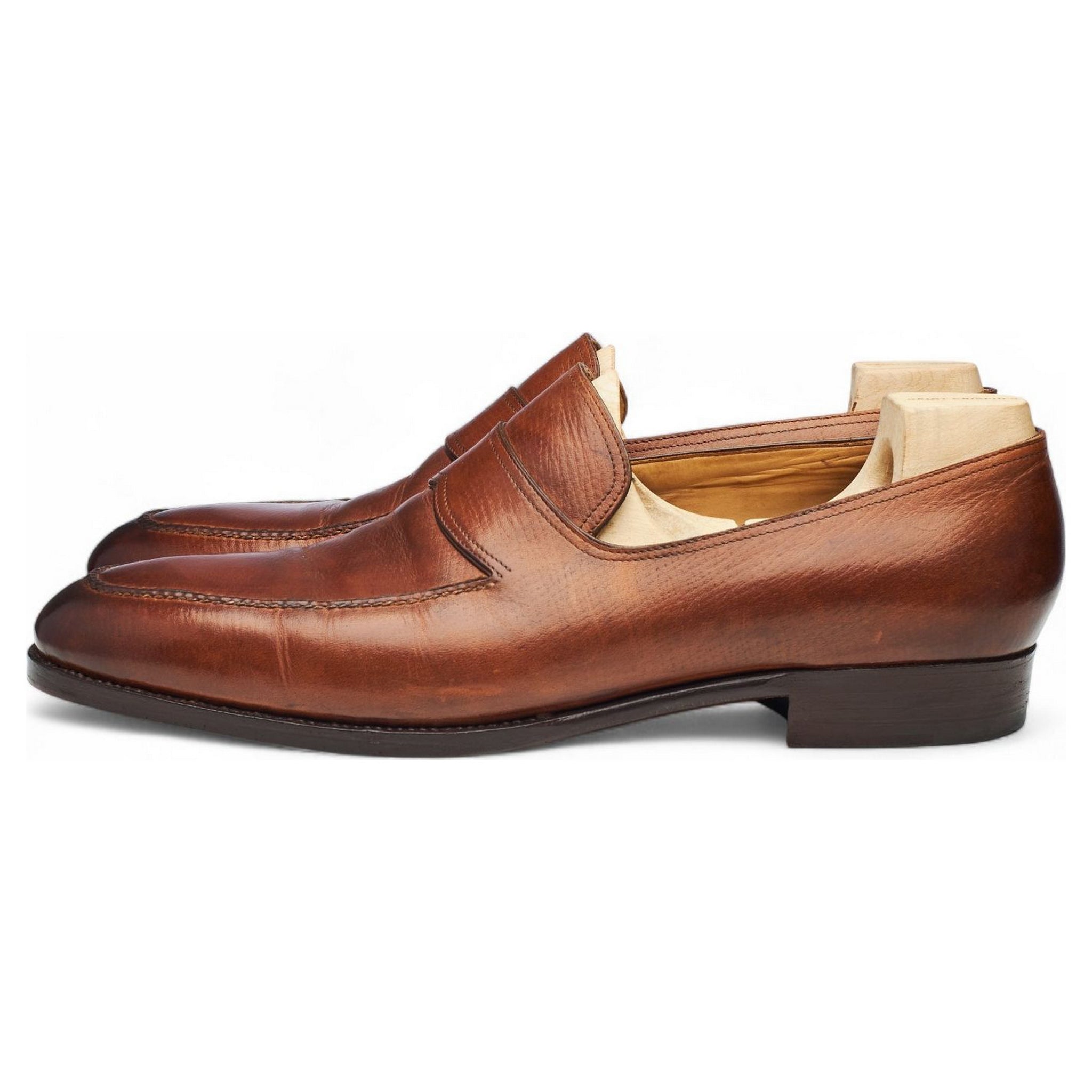Saint Crispin's 111 mocassin cuir grain russe UK 9.5