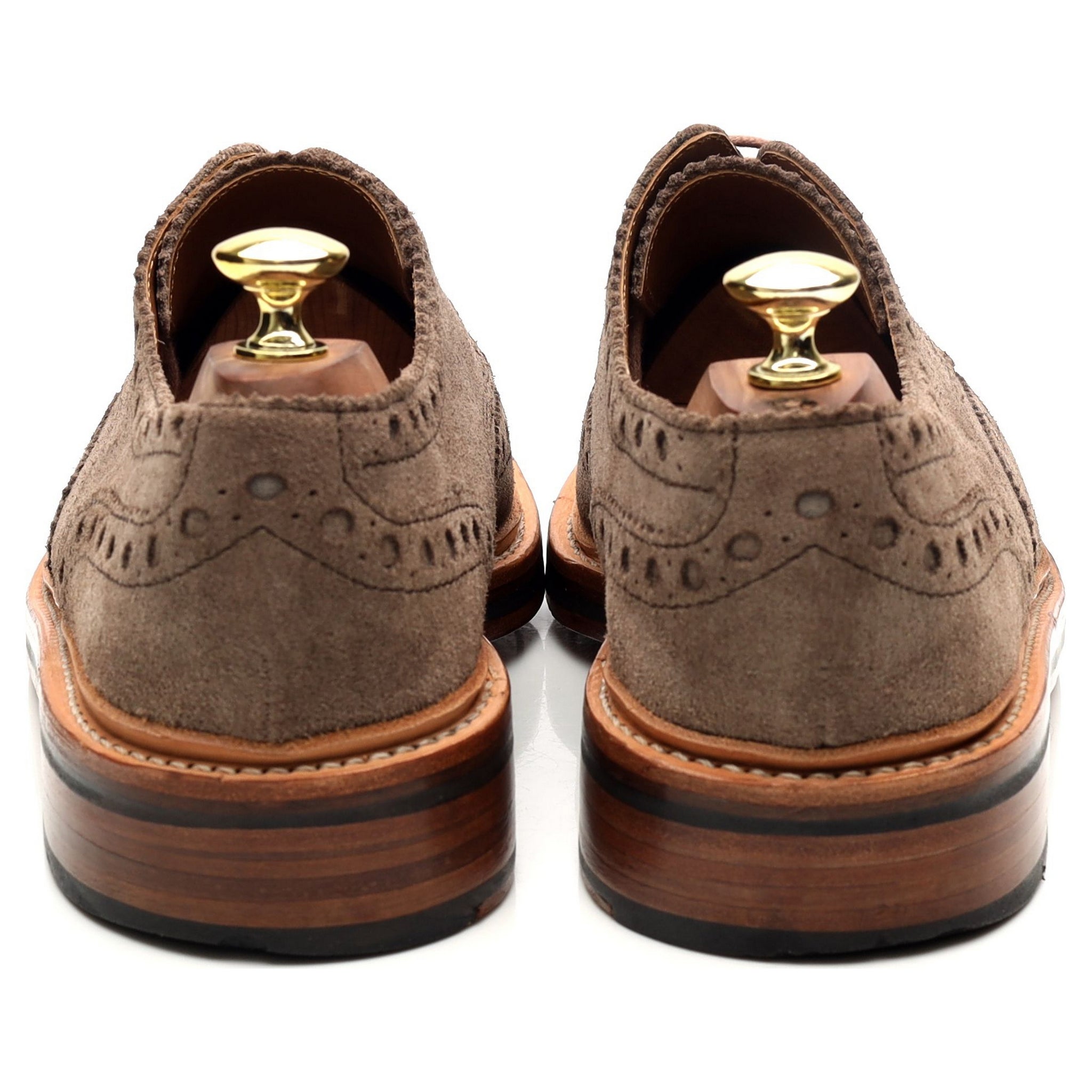 Grenson Archie brogue daim marron clair UK 7,5