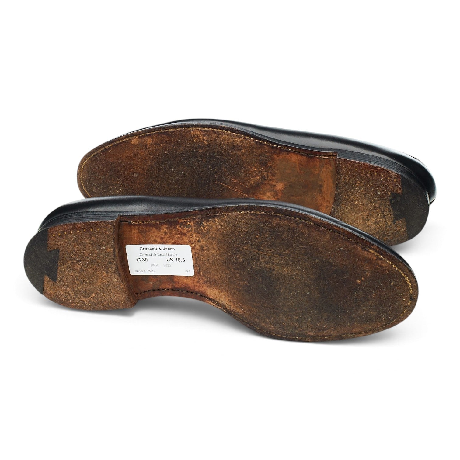 Crockett & Jones Cavendish mocassins cuir noir UK 10.5