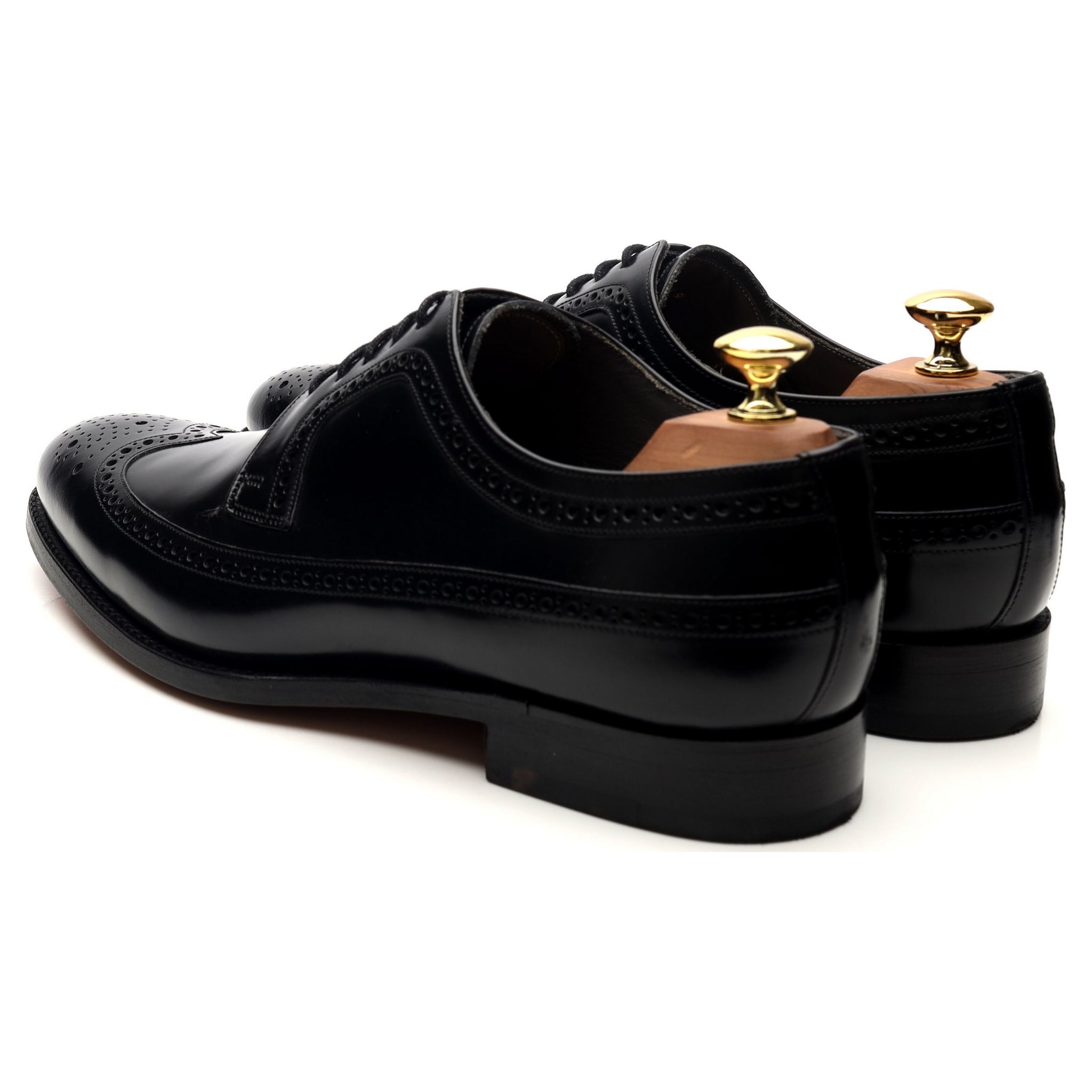 Barker Woodbridge derby cuir noir brogue pointure UK 8