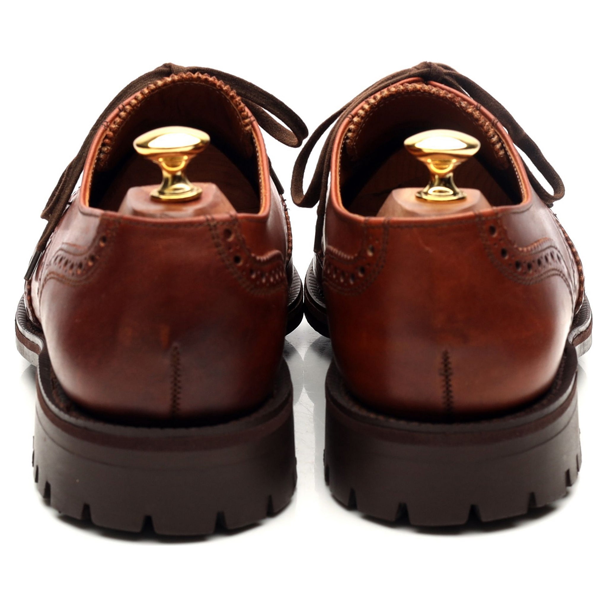Cartmells Greasy derbys cuir marron UK 9