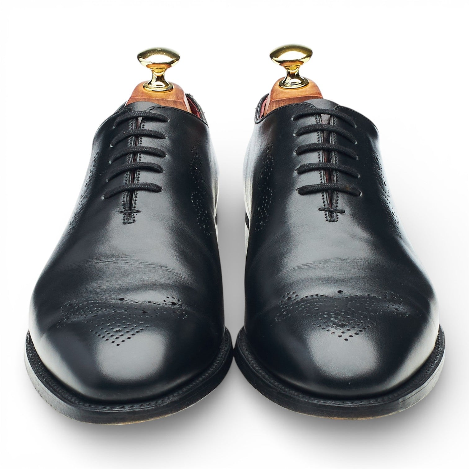 Barker MC226 oxford cuir noir UK 7 wholecut