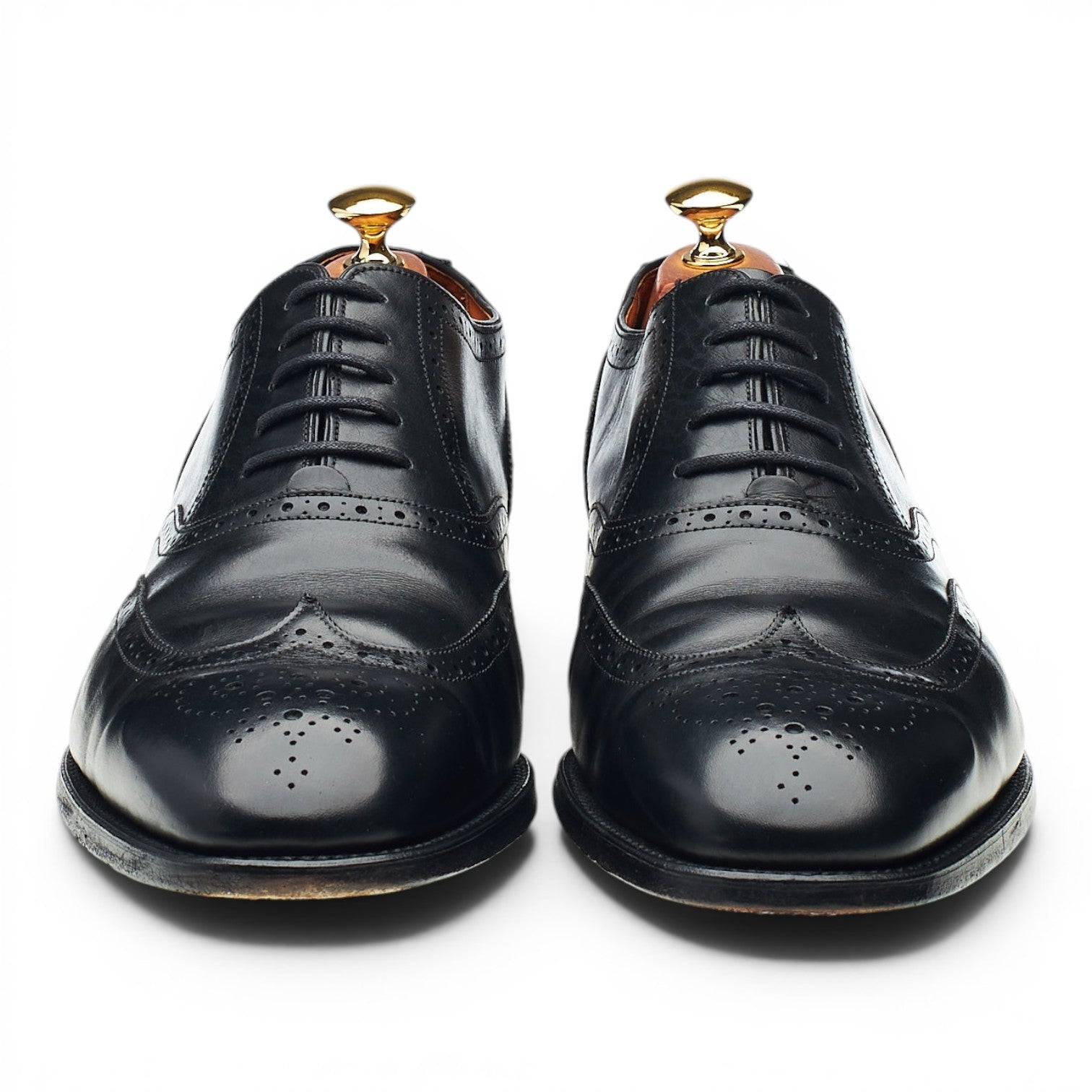 Barker Richelieu Brogue cuir noir 9.5 G