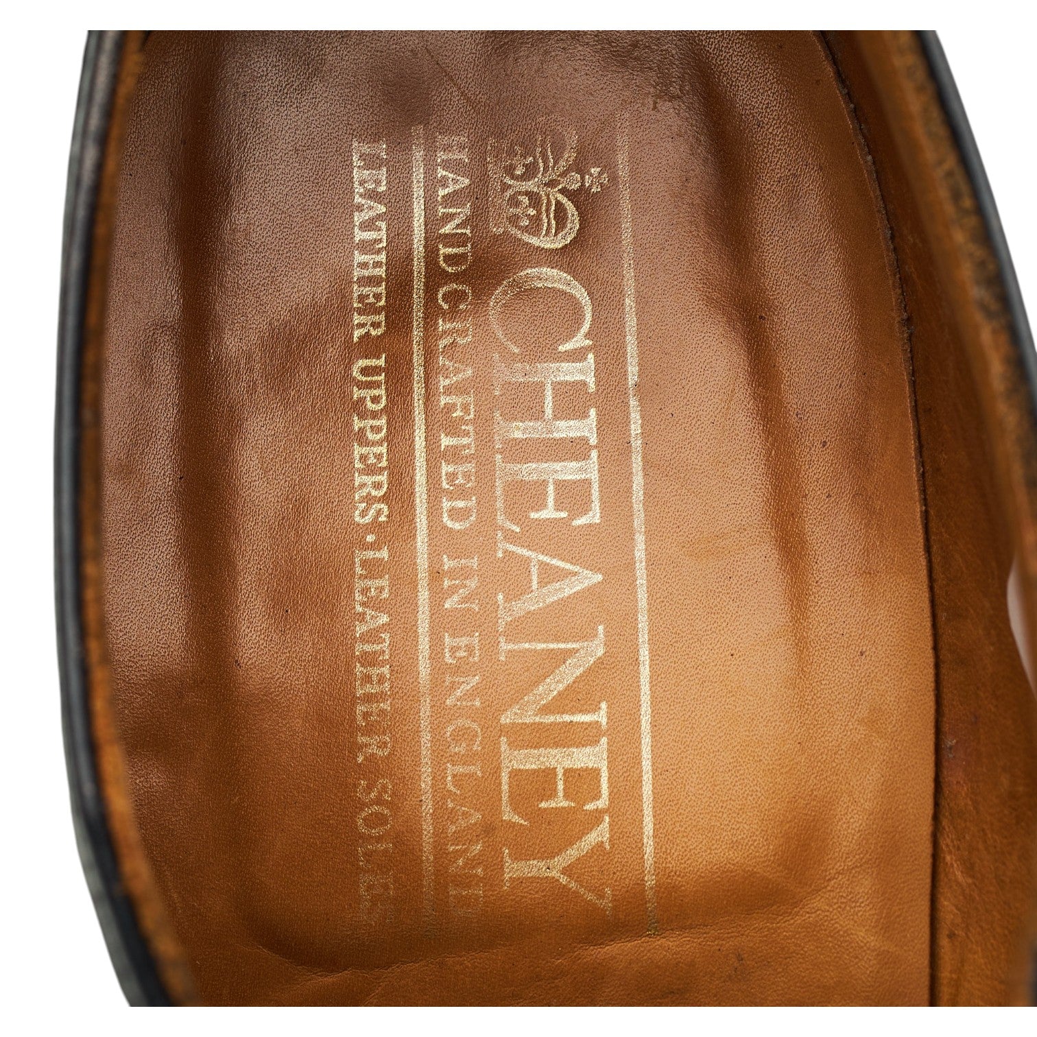 Cheaney Archway derby cuir noir pointure UK 8