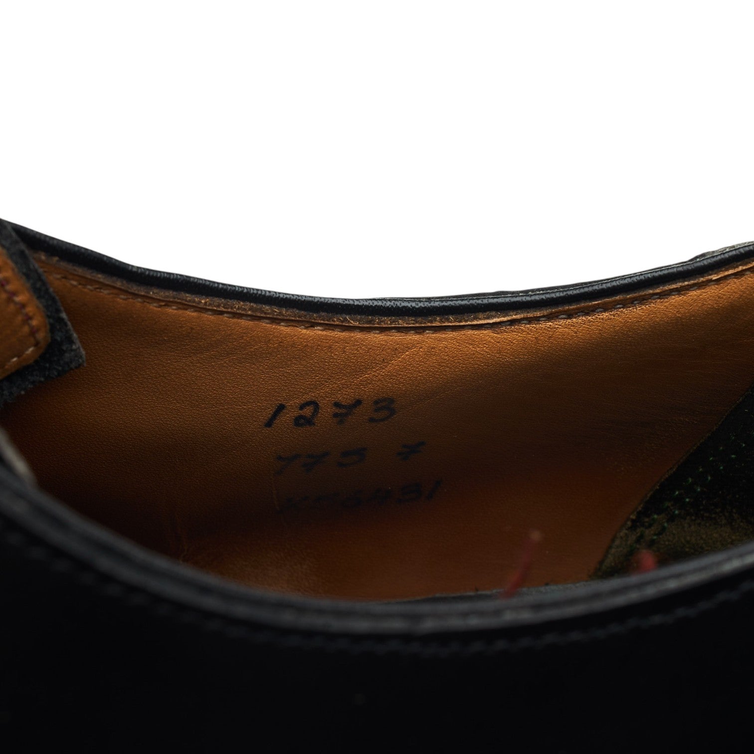 M&S Wholecut oxford cuir noir UK 7