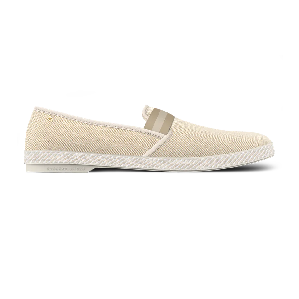 Rivieras Classic College espadrilles beige toile coton