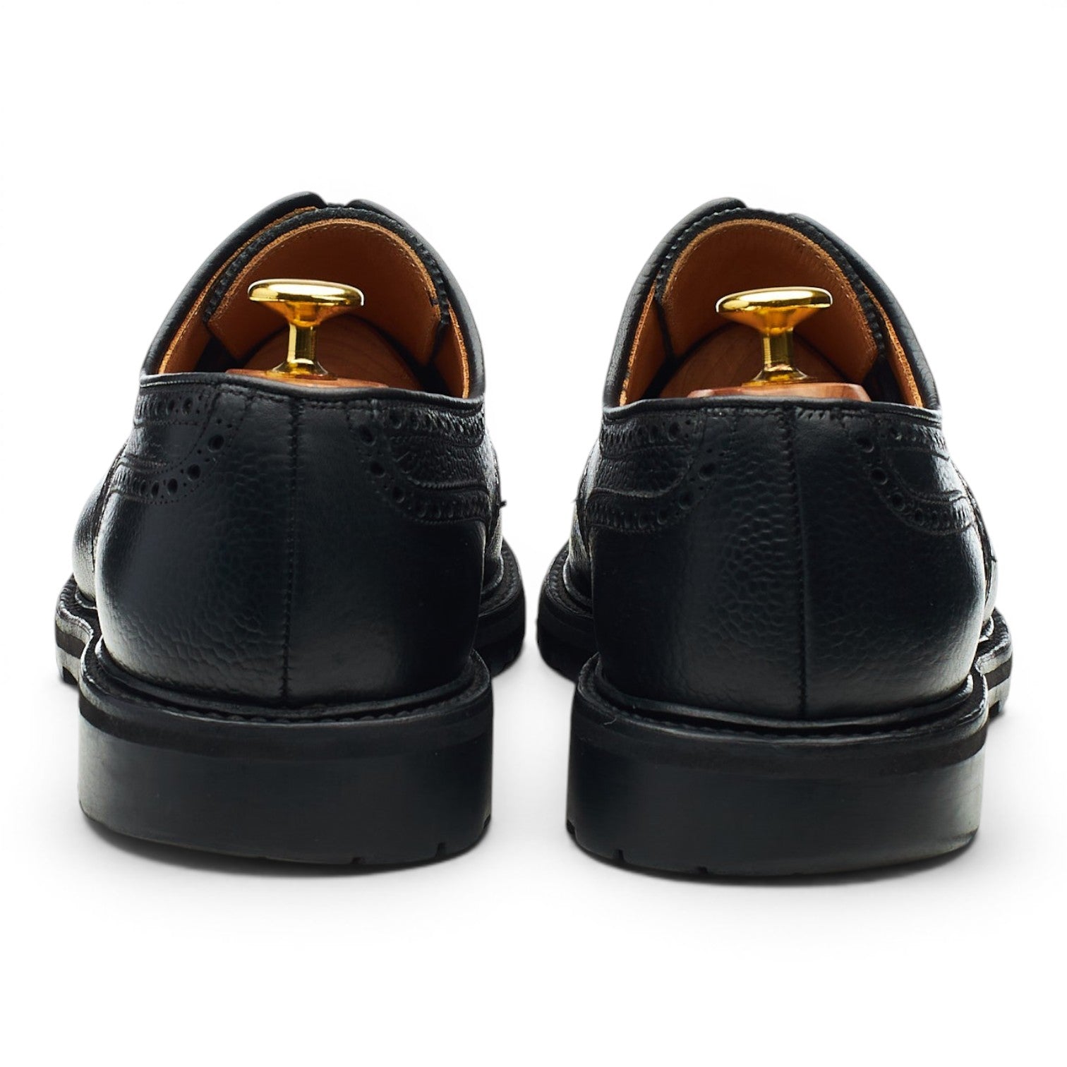 Crockett & Jones Pembroke derby cuir grainé noir UK 8