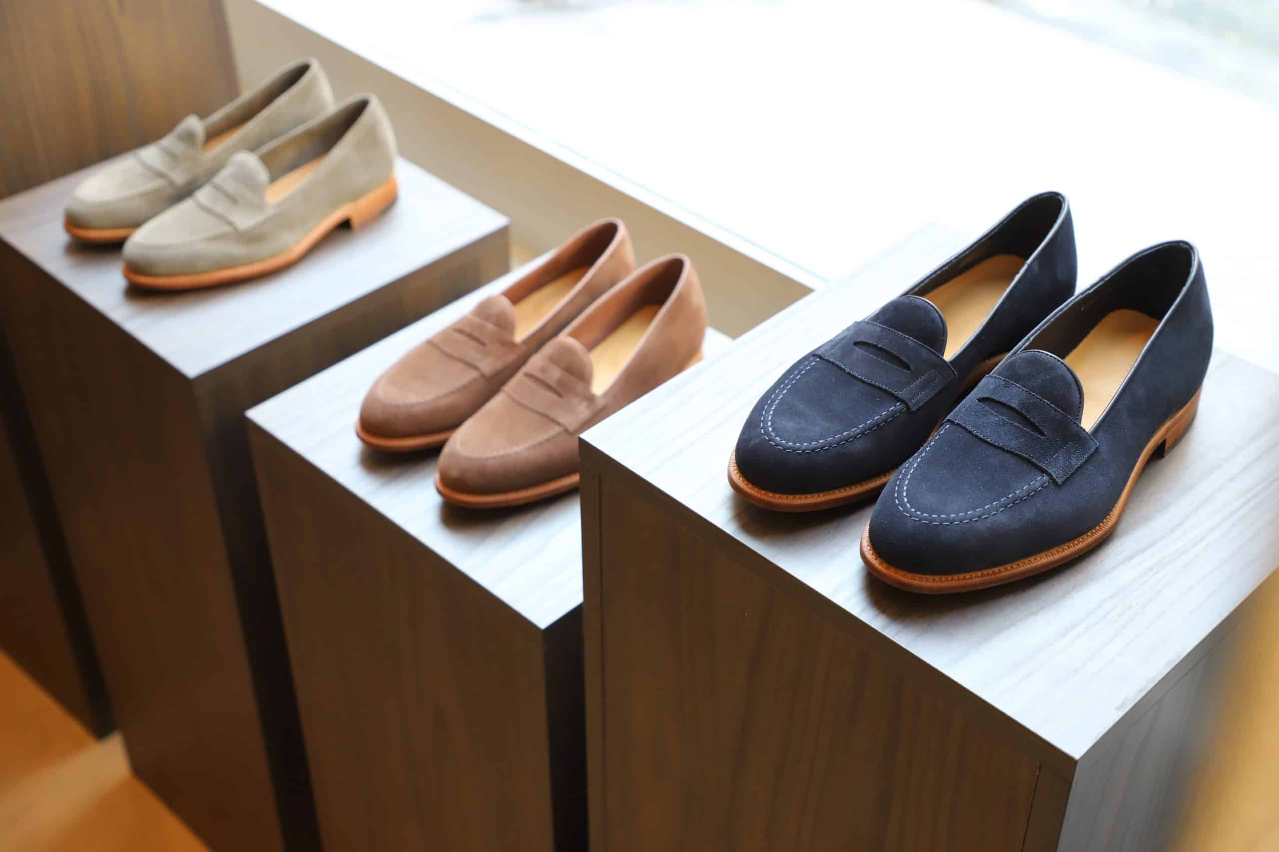 Malfroid Newport mocassin penny suède non doublé