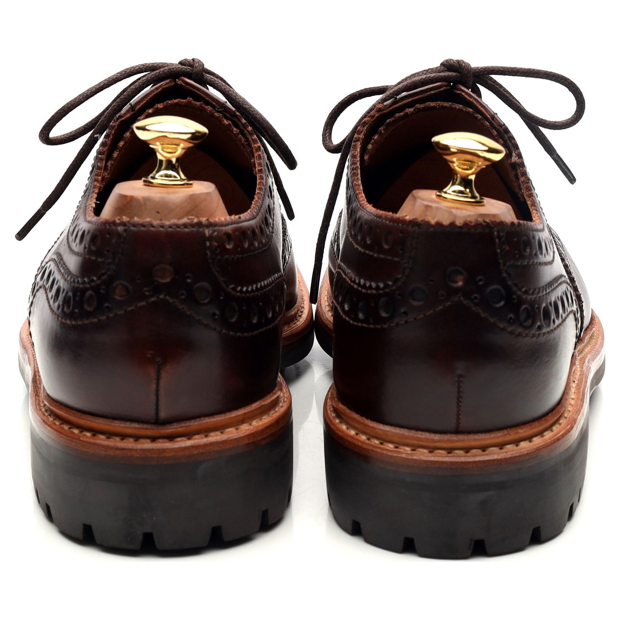 Grenson Archie derby brogue cuir marron UK 10