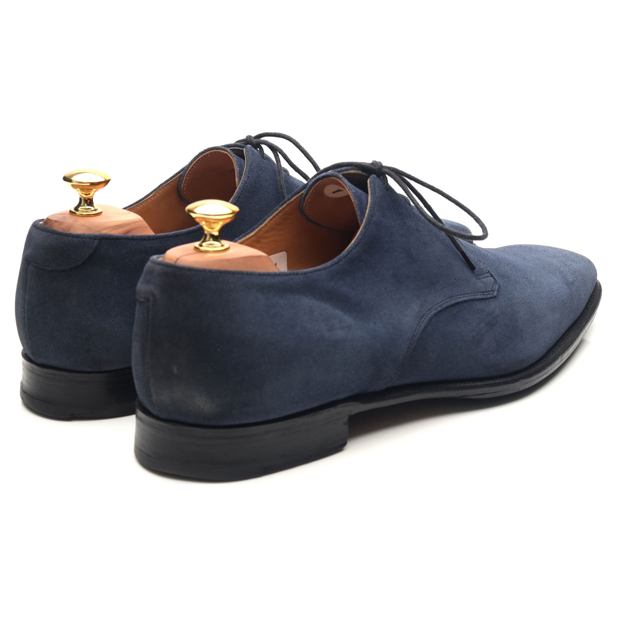 Cheaney Matt derby daim bleu marine UK 12