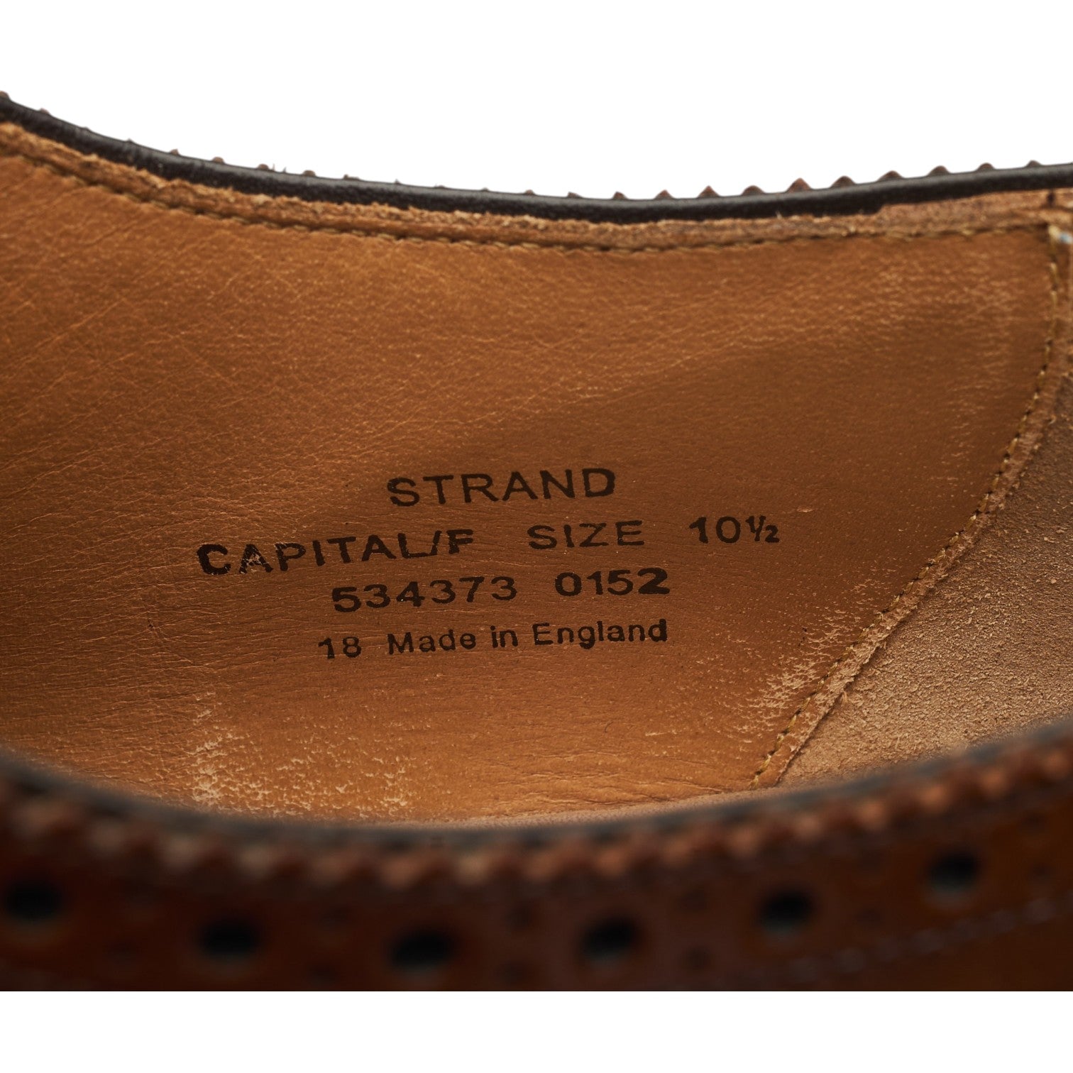 Loake 1880 Strand oxford cuir marron UK 10.5