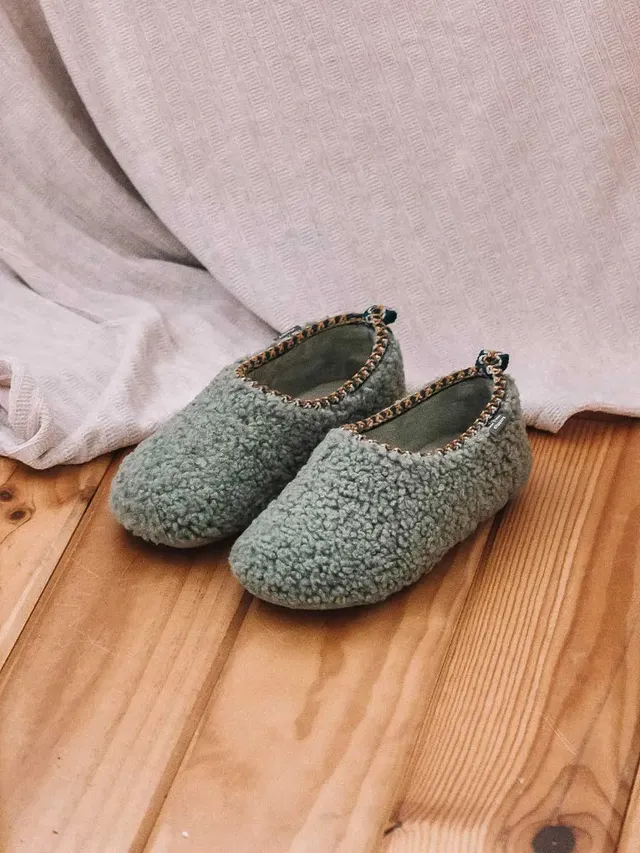 TONI PONS MARTA-SH pantoufle femme fourrure menta